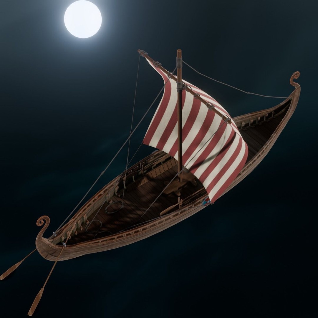 Ship 3D Model – Low Poly Maritime Asset, PBR Textures, FBX - View 12