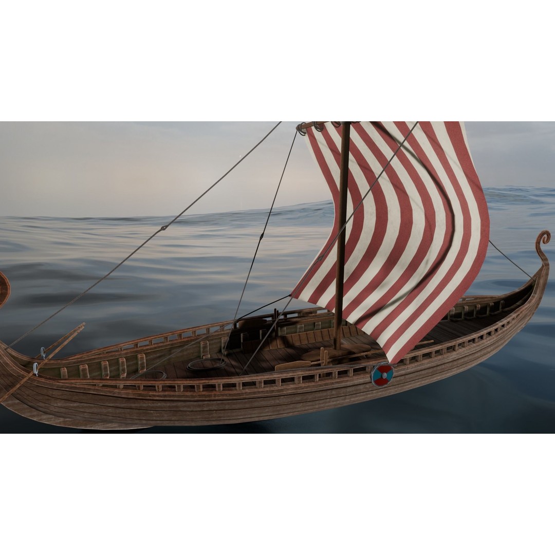 Ship 3D Model – Low Poly Maritime Asset, PBR Textures, FBX - View 13