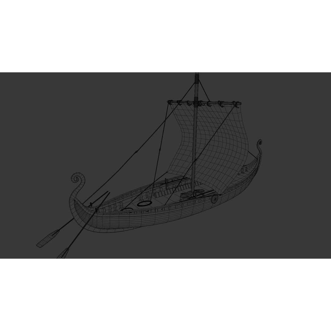 Ship 3D Model – Low Poly Maritime Asset, PBR Textures, FBX - View 15