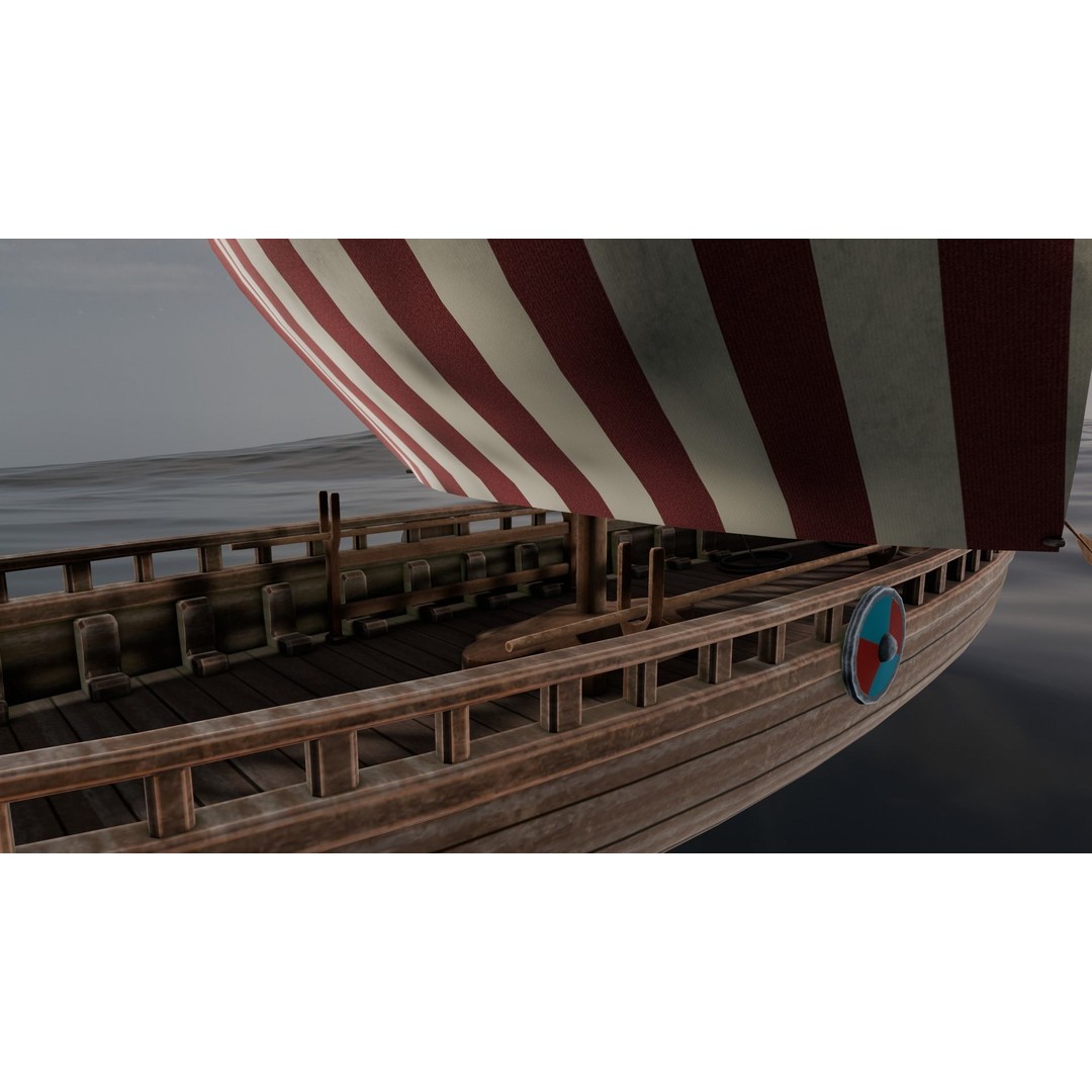 Ship 3D Model – Low Poly Maritime Asset, PBR Textures, FBX - View 5