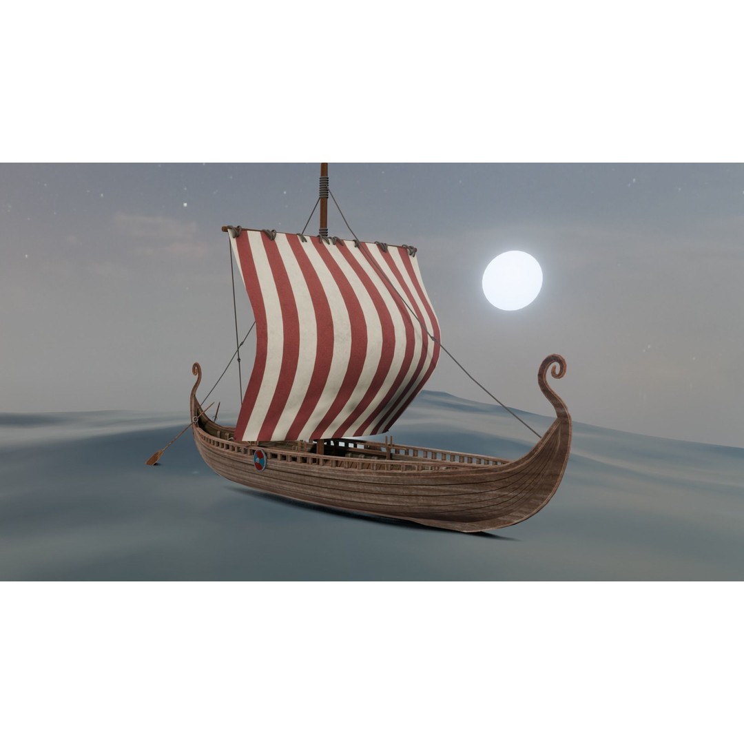 Ship 3D Model – Low Poly Maritime Asset, PBR Textures, FBX - View 7