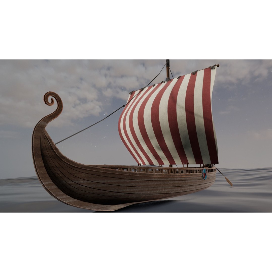 Ship 3D Model – Low Poly Maritime Asset, PBR Textures, FBX - View 9