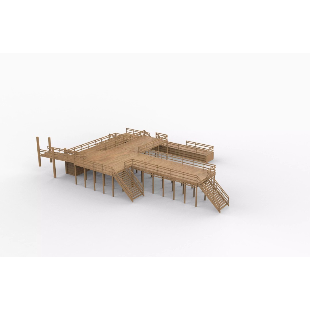 Modular Dockyard 3D Model – PBR Textures, Game Ready, FBX, OBJ - View 12