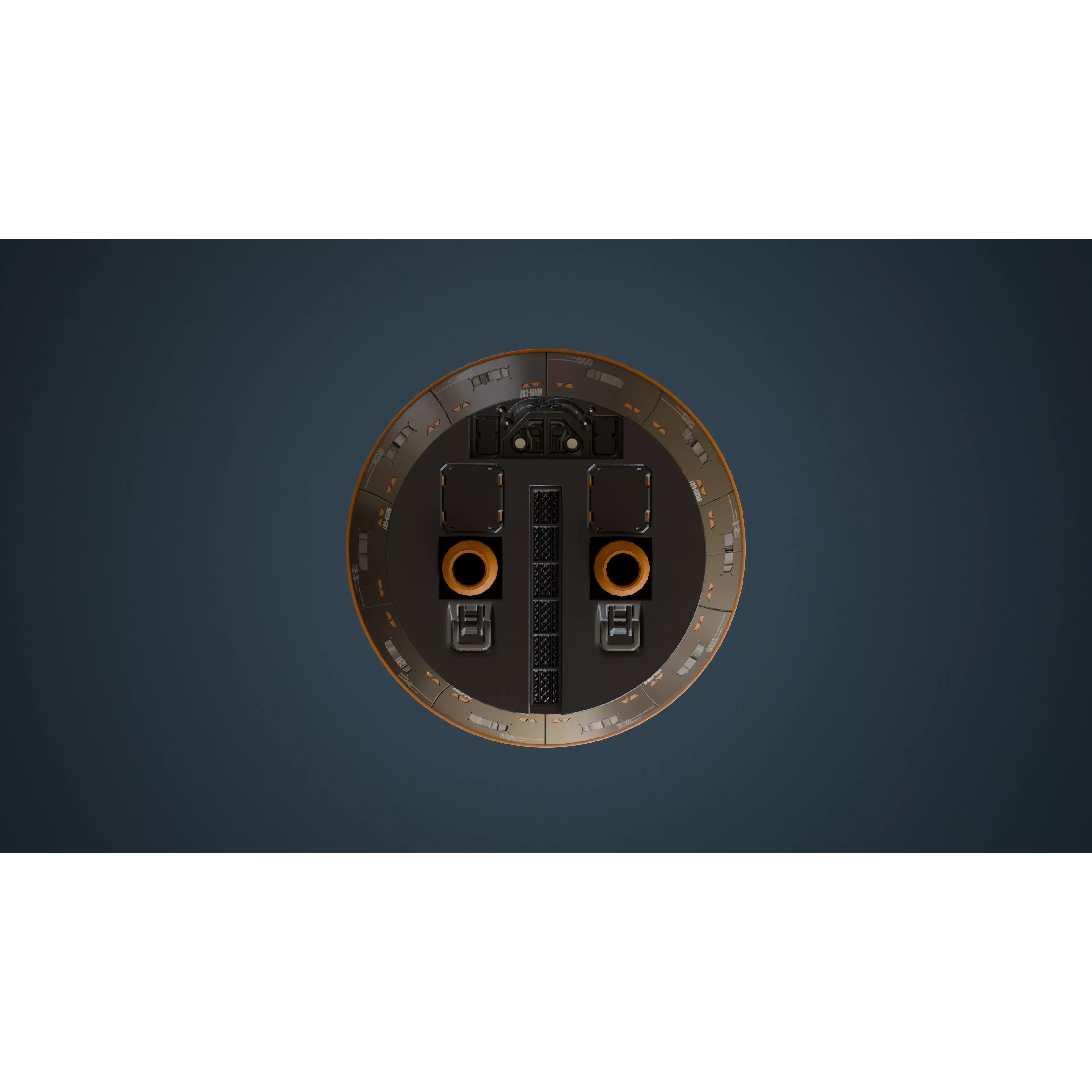 Orbital Weapon Platform - Low-Poly Game-Ready 3D Model - View 10