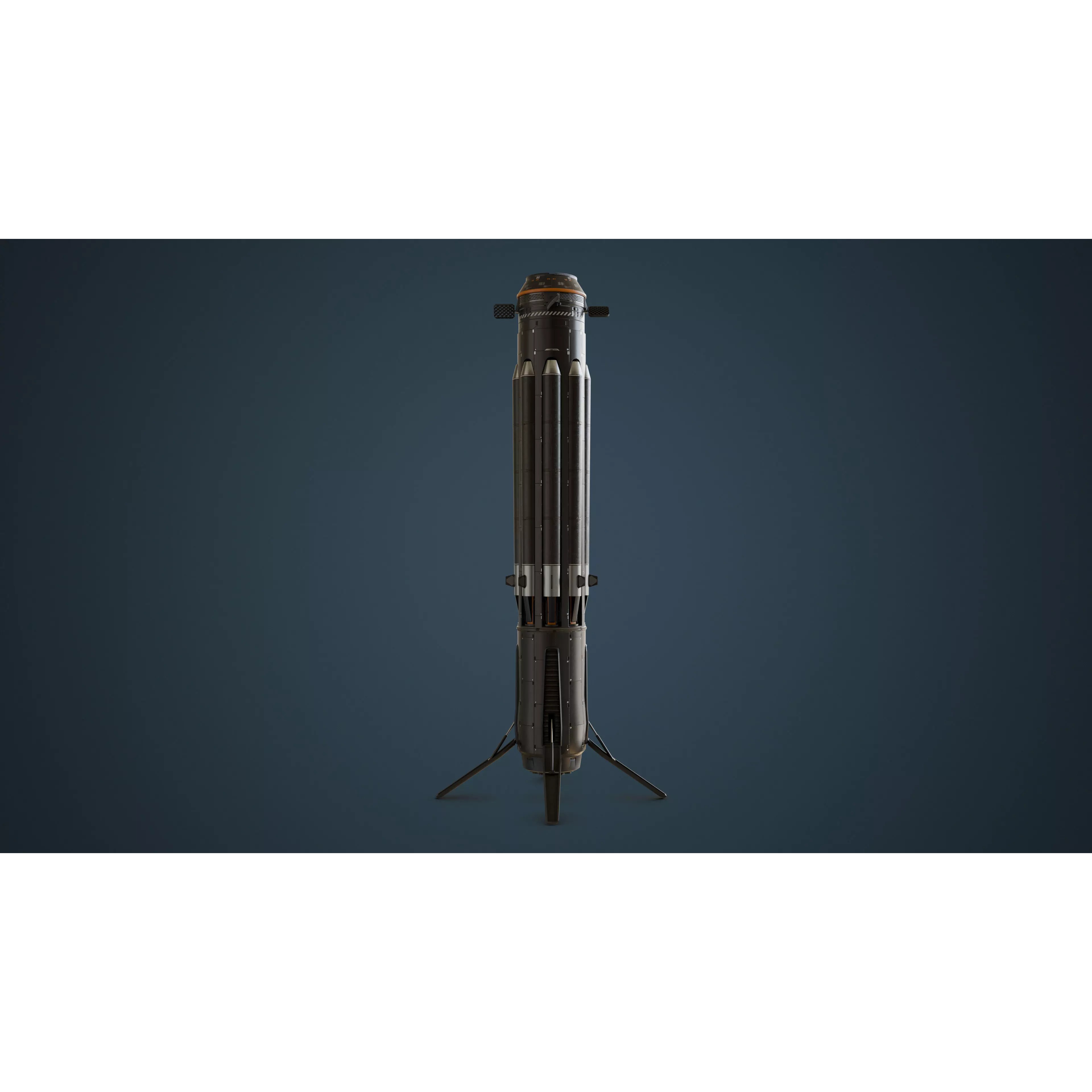 Orbital Weapon Platform - Low-Poly Game-Ready 3D Model - View 13