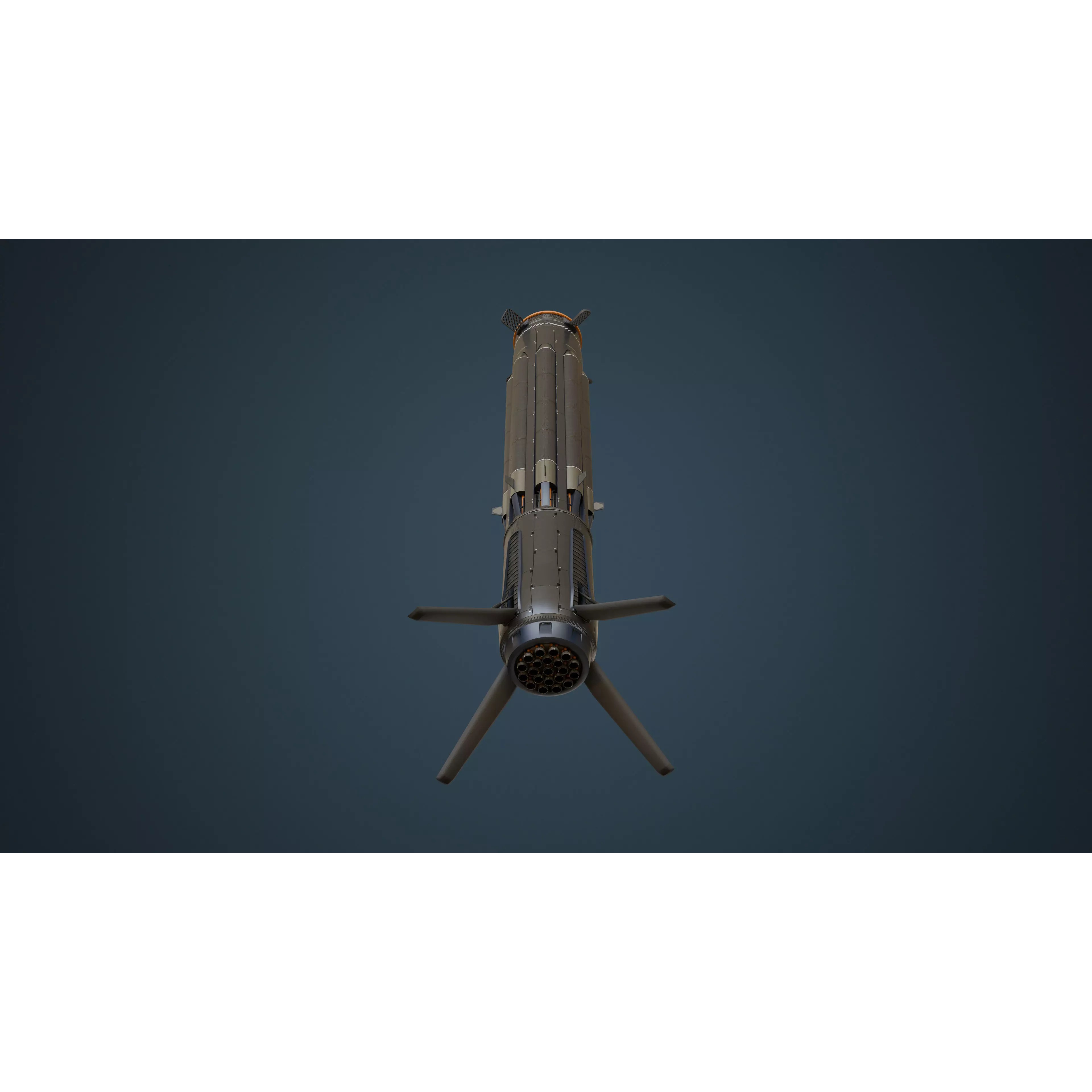 Orbital Weapon Platform - Low-Poly Game-Ready 3D Model - View 17