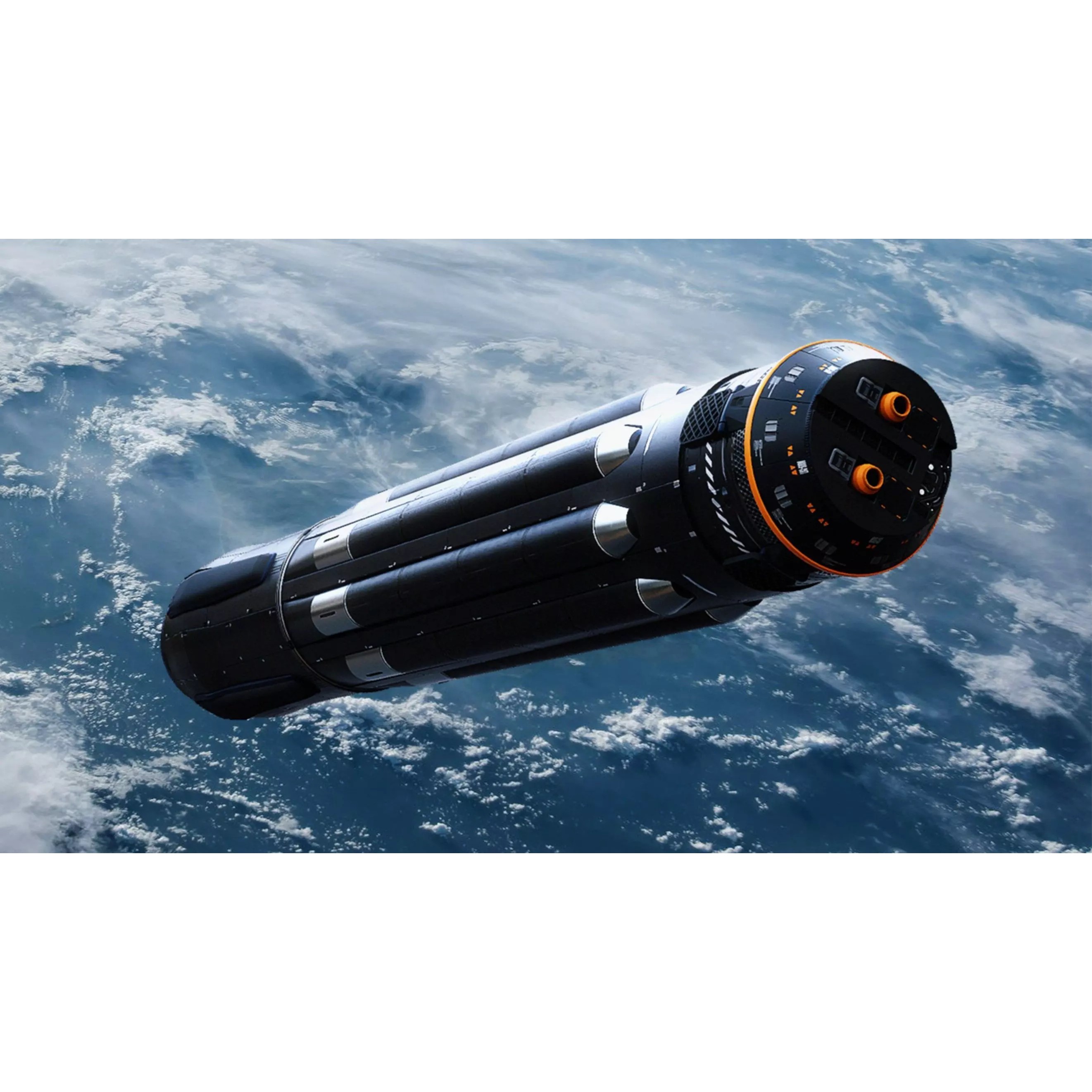 Orbital Weapon Platform - Low-Poly Game-Ready 3D Model - View 2