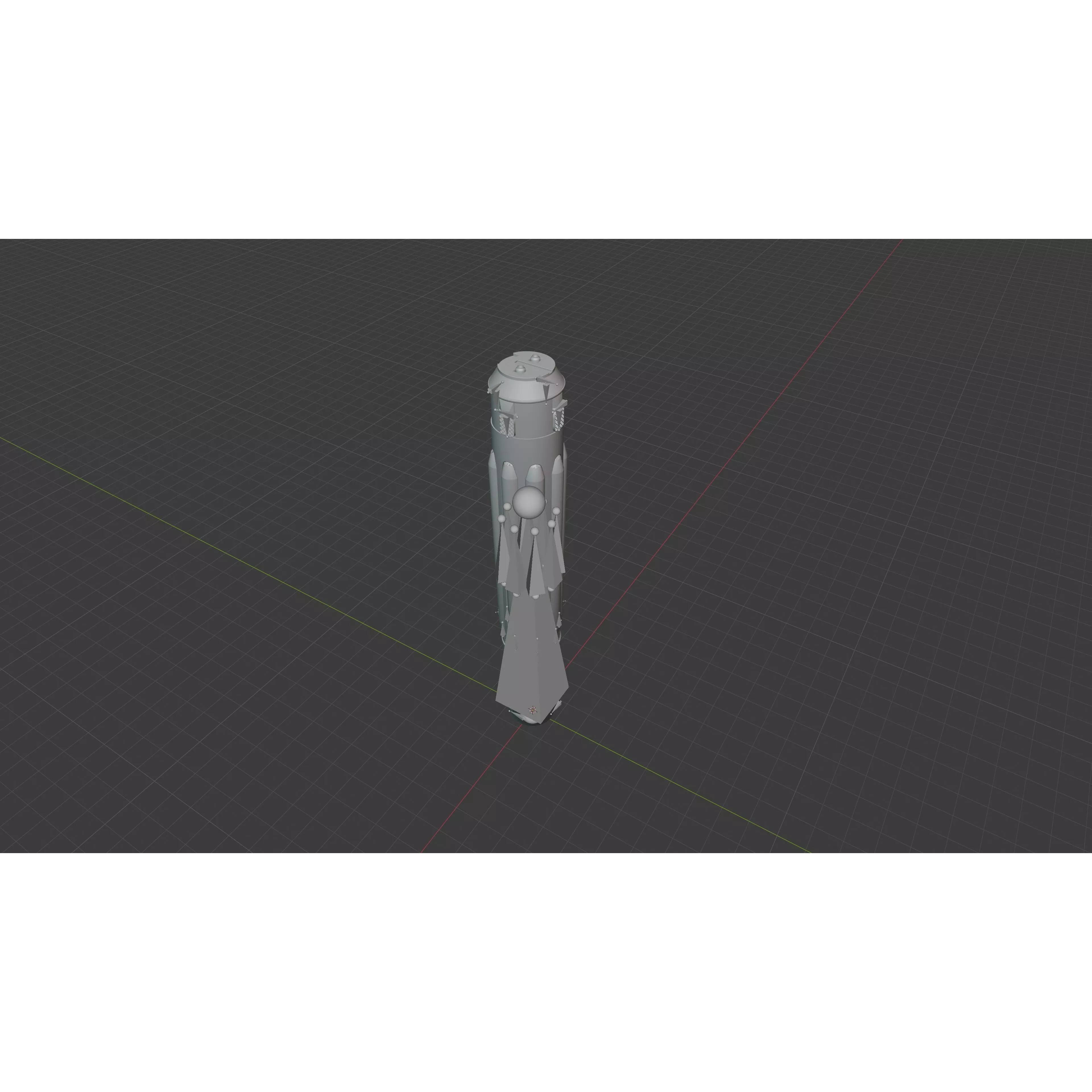Orbital Weapon Platform - Low-Poly Game-Ready 3D Model - View 21