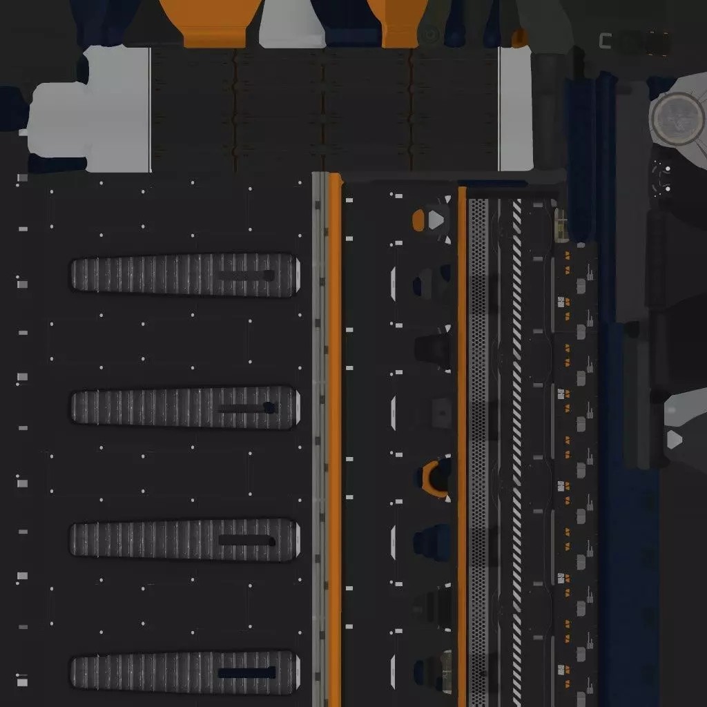 Orbital Weapon Platform - Low-Poly Game-Ready 3D Model - View 22