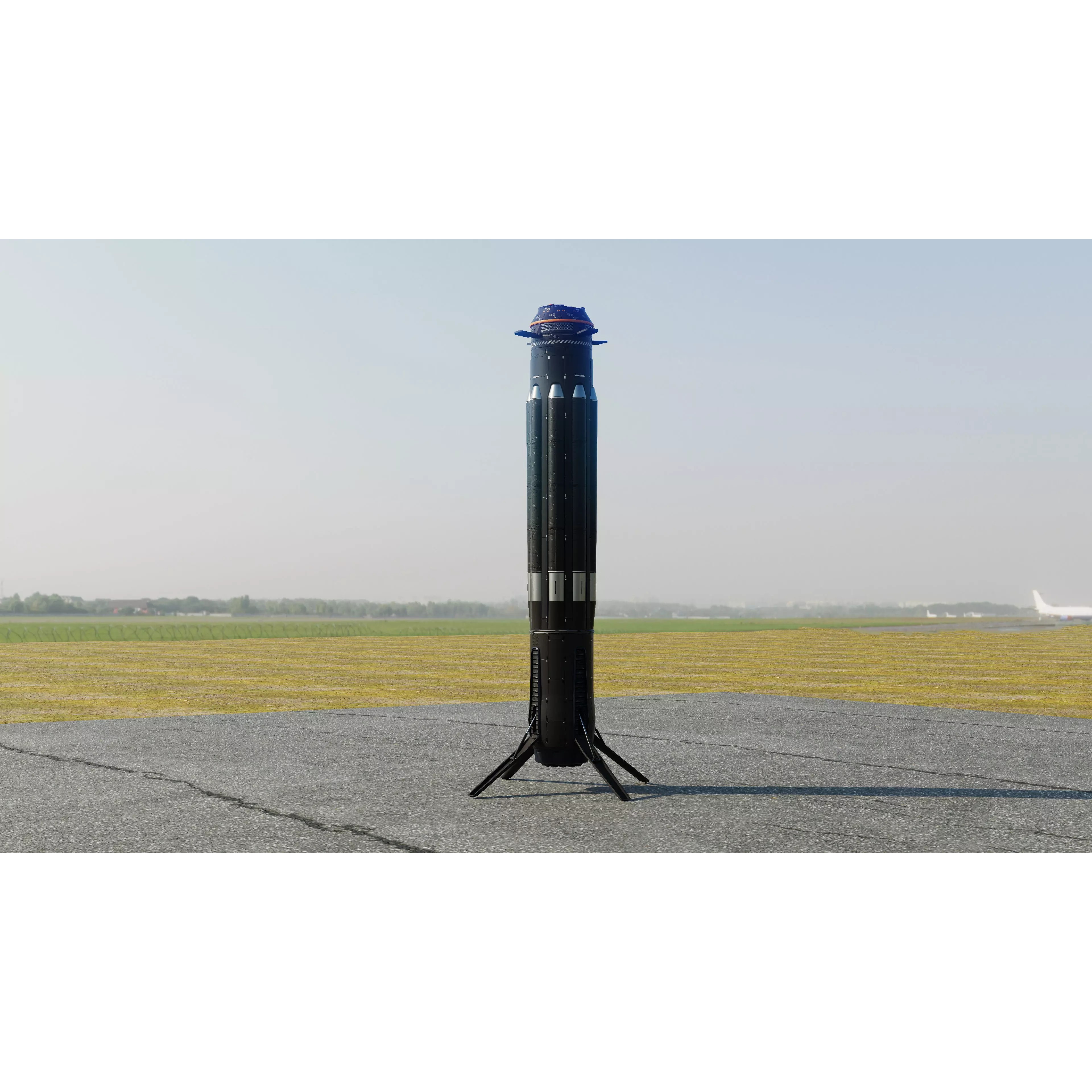 Orbital Weapon Platform - Low-Poly Game-Ready 3D Model - View 5