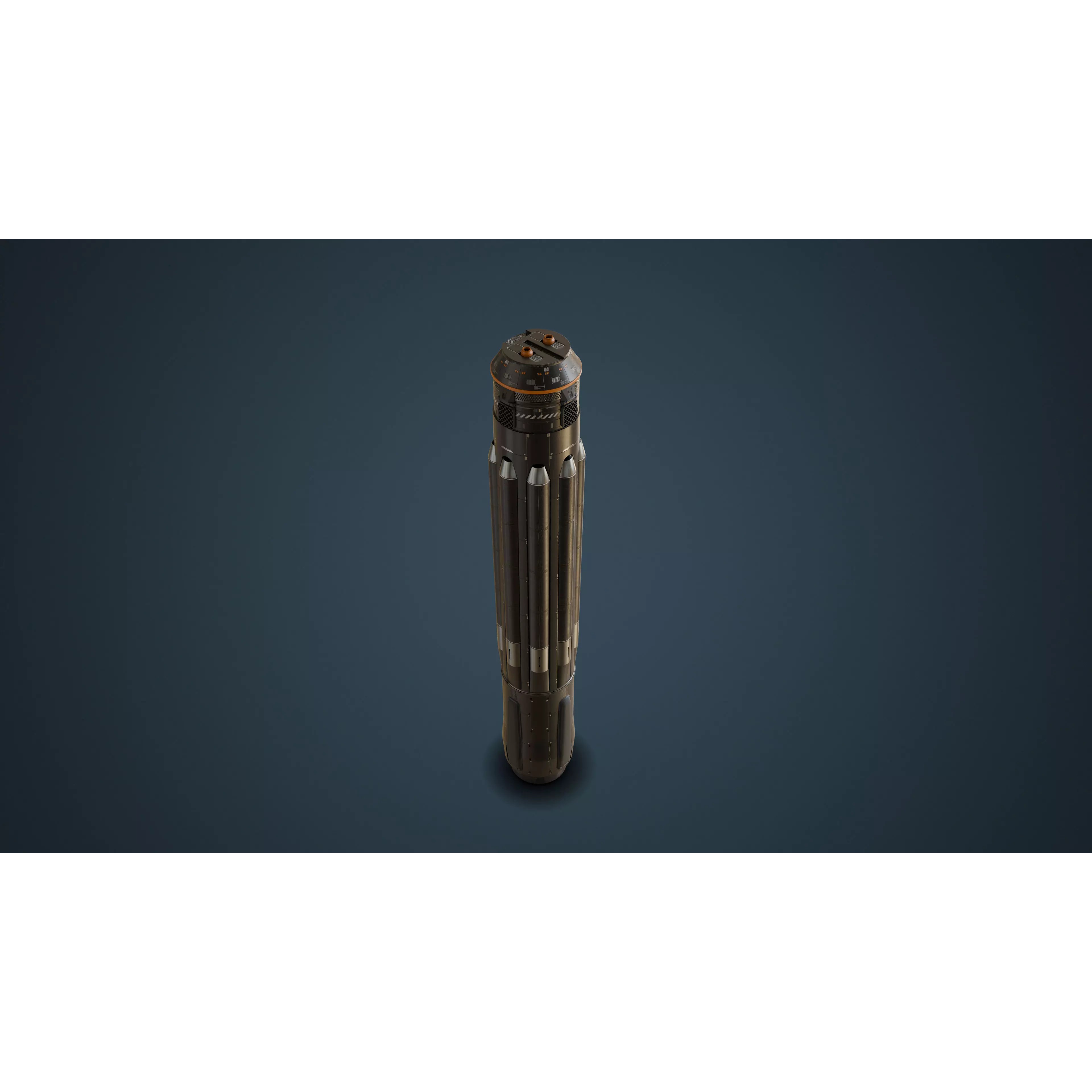 Orbital Weapon Platform - Low-Poly Game-Ready 3D Model - View 6