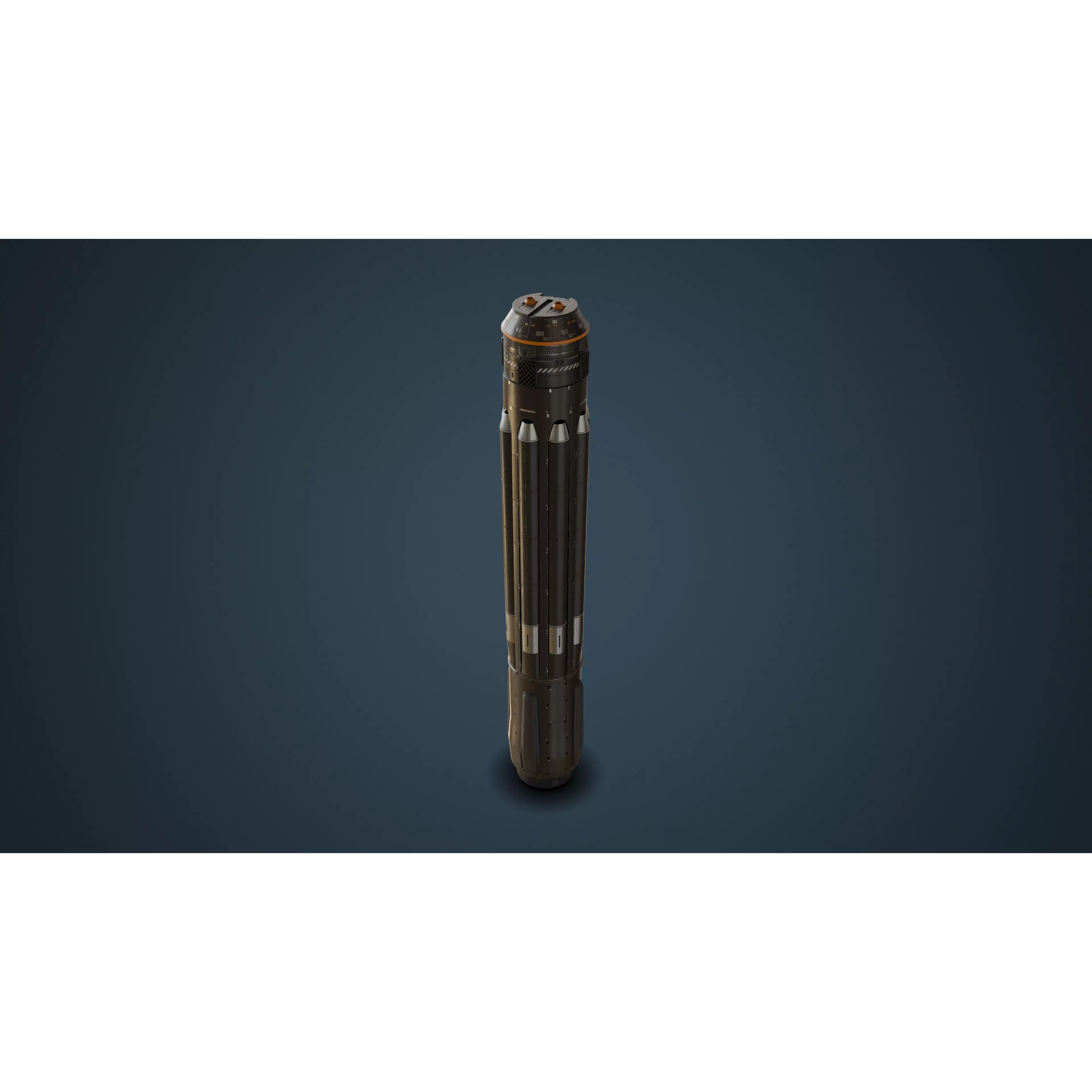 Orbital Weapon Platform - Low-Poly Game-Ready 3D Model - View 8