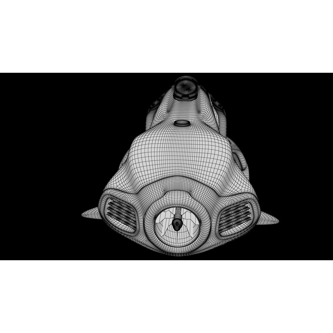 Seabob 3D Model – Low Poly Underwater Scooter with PBR Textures