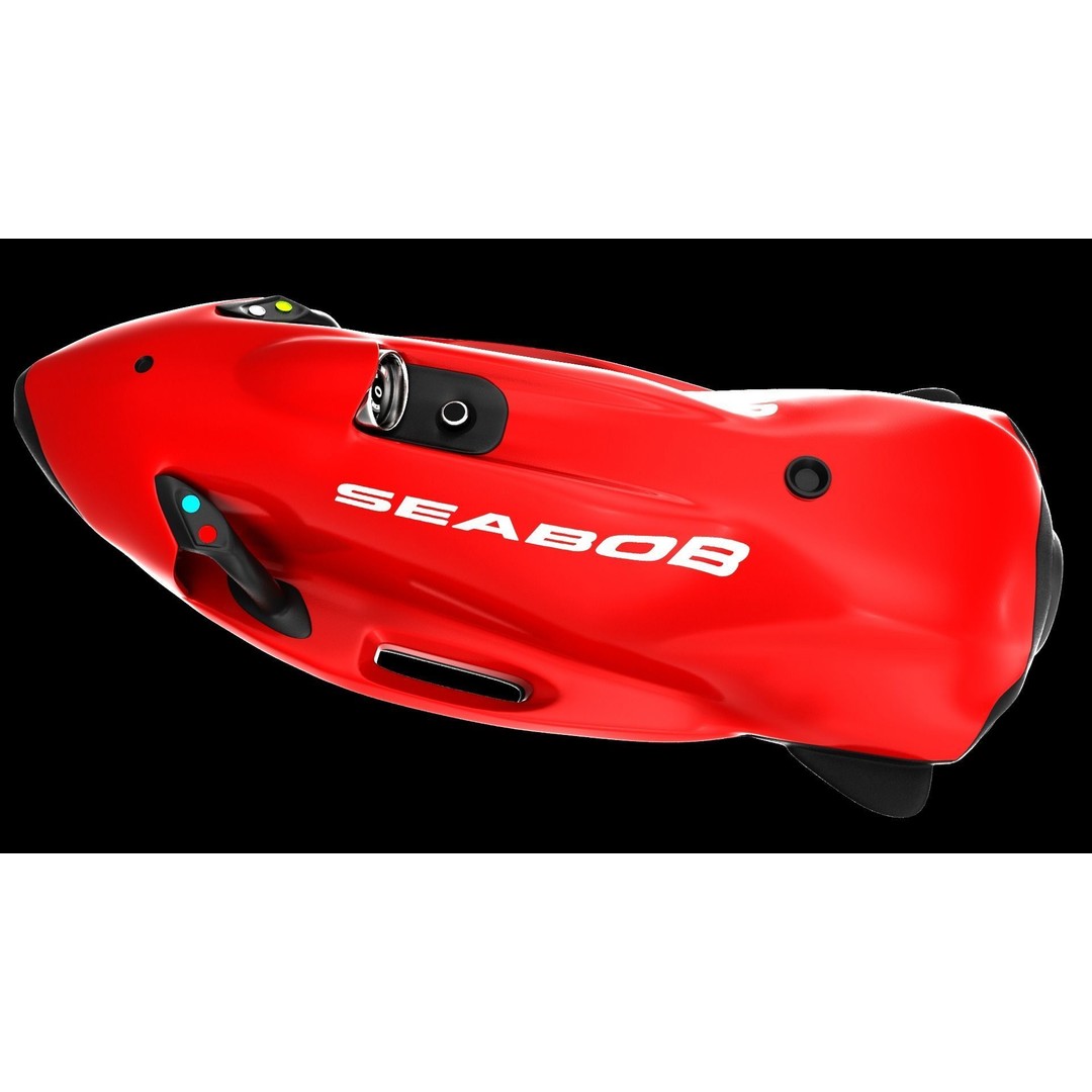 Seabob 3D Model – Low Poly Underwater Scooter with PBR Textures - View 13