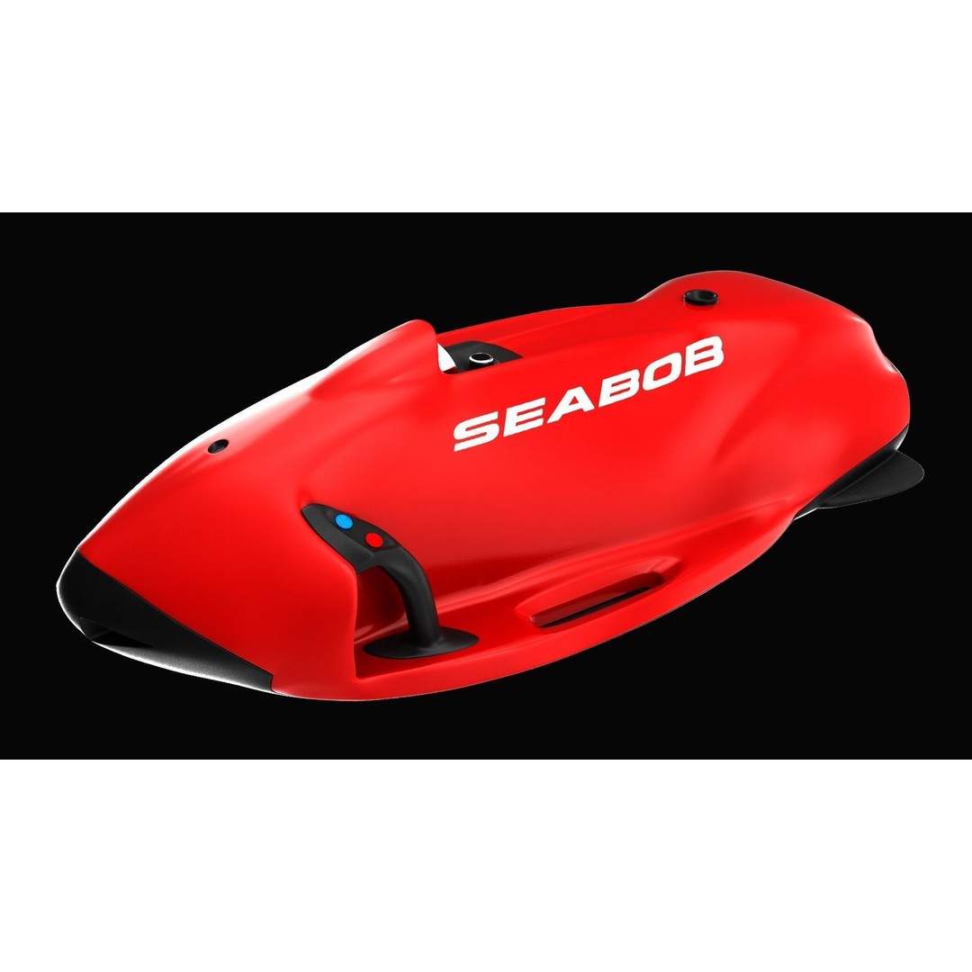 Seabob 3D Model – Low Poly Underwater Scooter with PBR Textures - View 14
