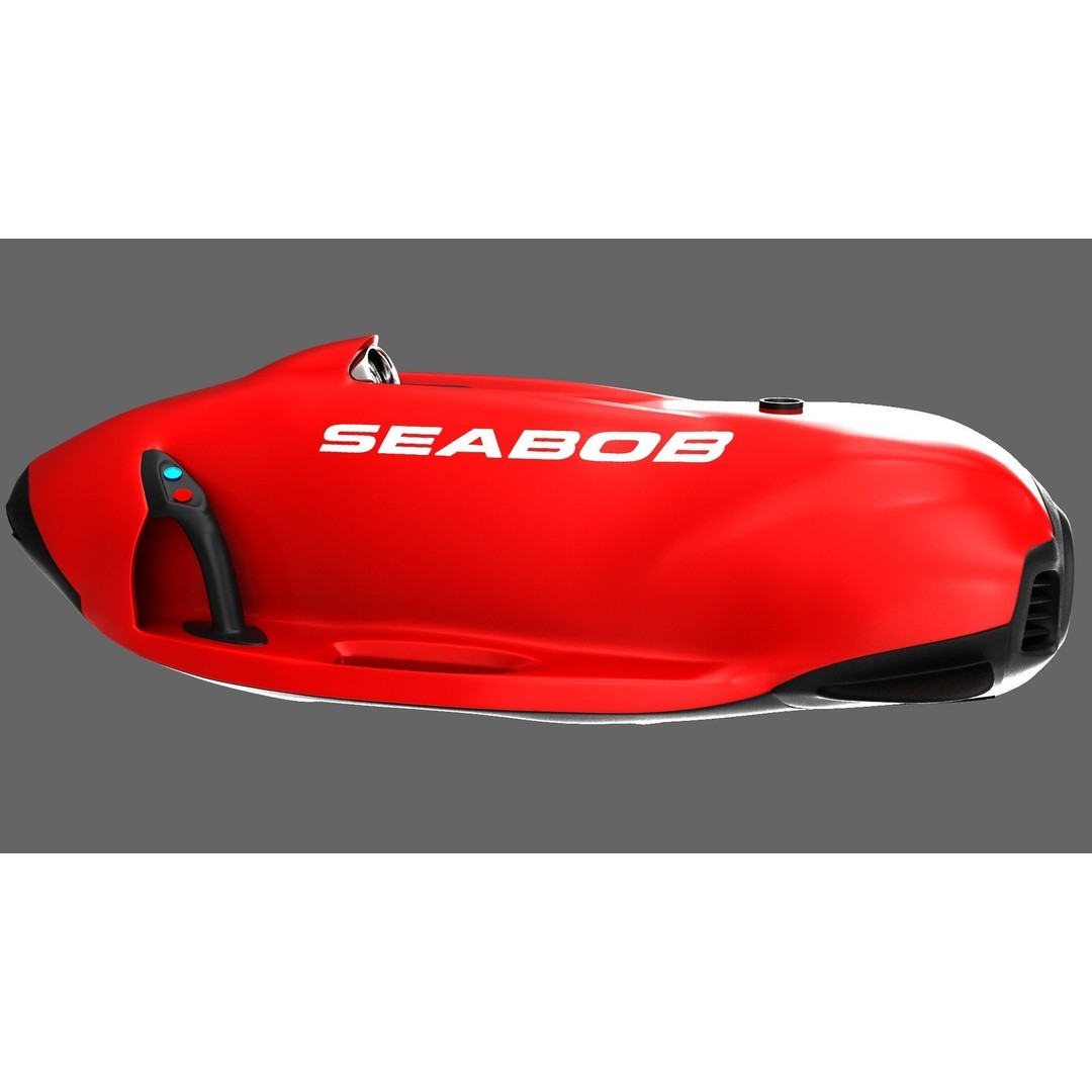 Seabob 3D Model – Low Poly Underwater Scooter with PBR Textures - View 19