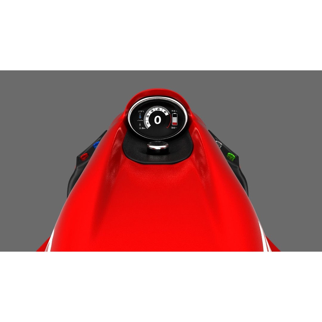 Seabob 3D Model – Low Poly Underwater Scooter with PBR Textures - View 20