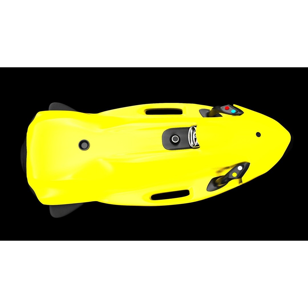 Seabob 3D Model – Low Poly Underwater Scooter with PBR Textures - View 29