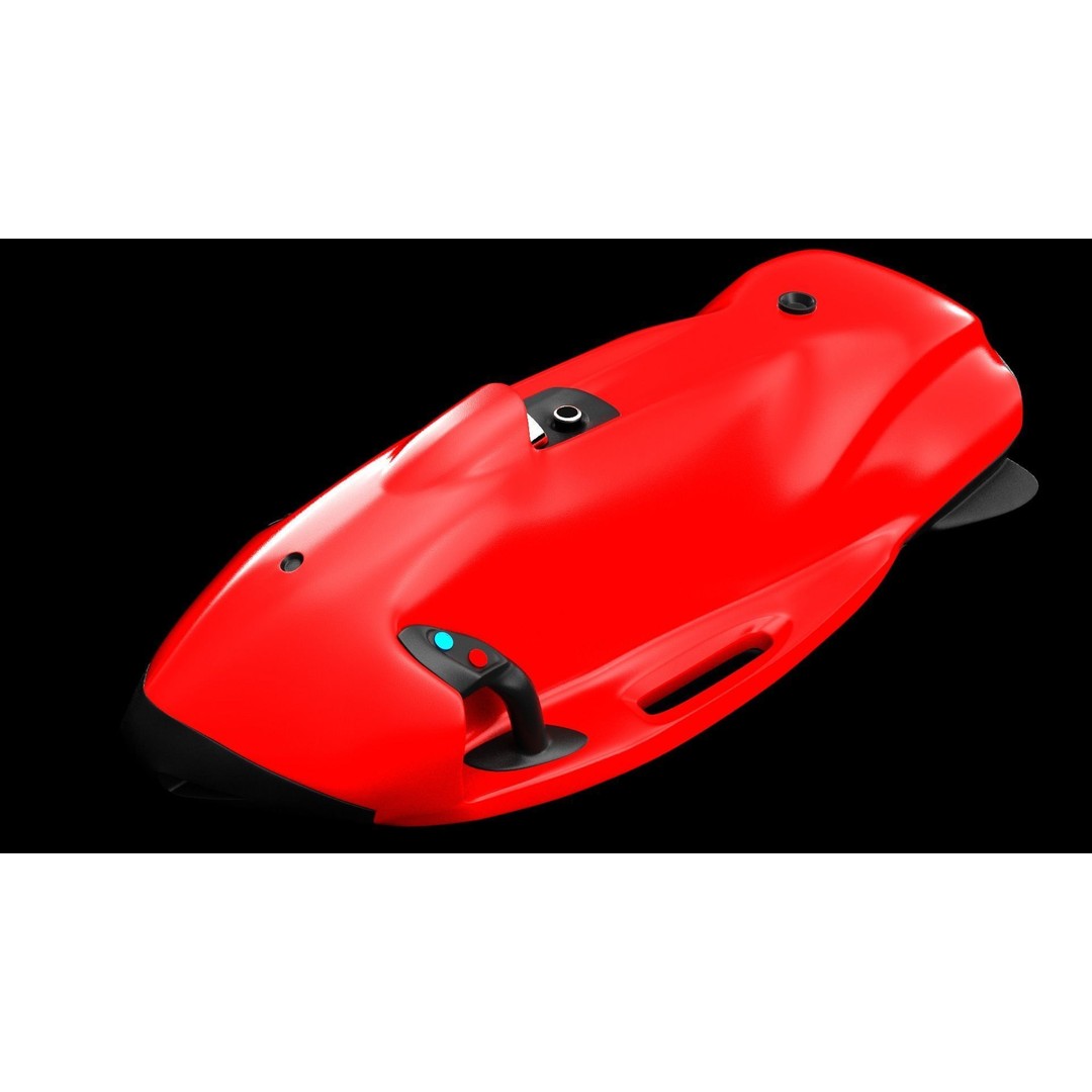 Seabob 3D Model – Low Poly Underwater Scooter with PBR Textures - View 31
