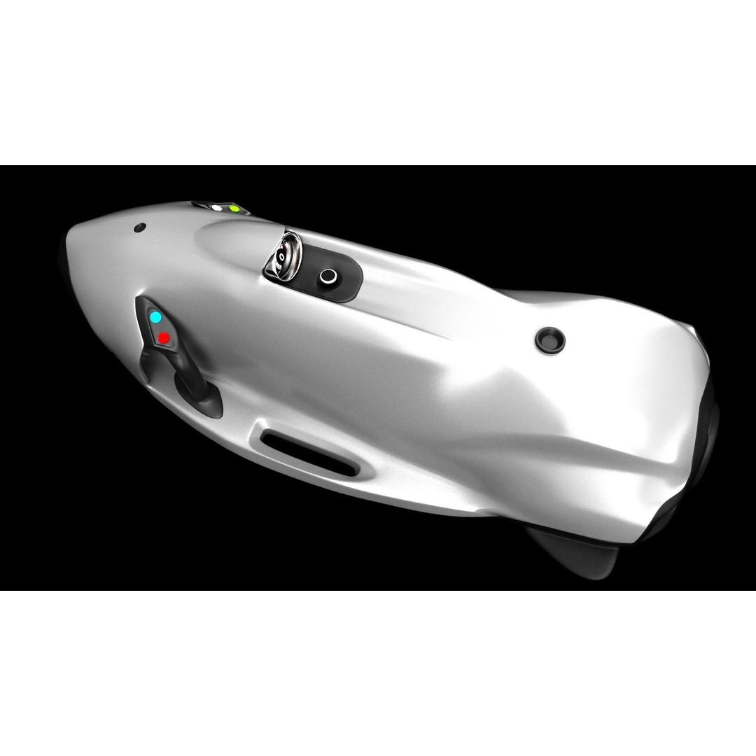 Seabob 3D Model – Low Poly Underwater Scooter with PBR Textures - View 33