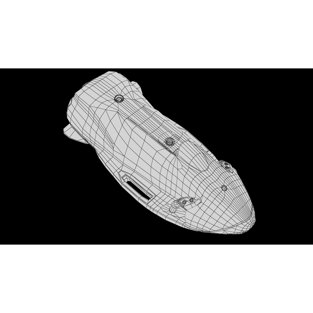 Seabob 3D Model – Low Poly Underwater Scooter with PBR Textures - View 50