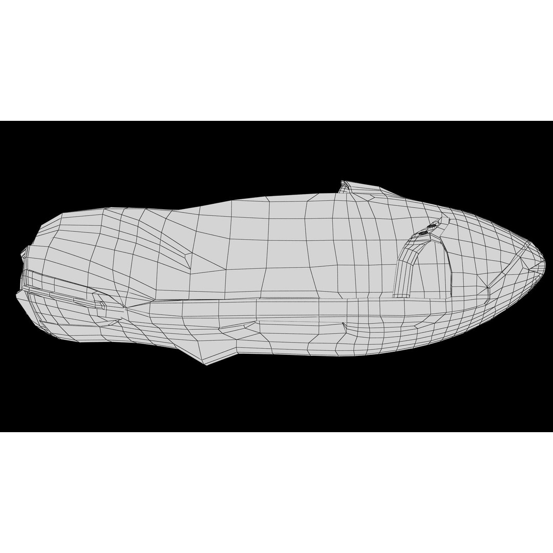 Seabob 3D Model – Low Poly Underwater Scooter with PBR Textures - View 52