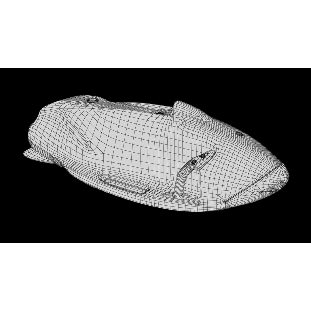 Seabob 3D Model – Low Poly Underwater Scooter with PBR Textures - View 53