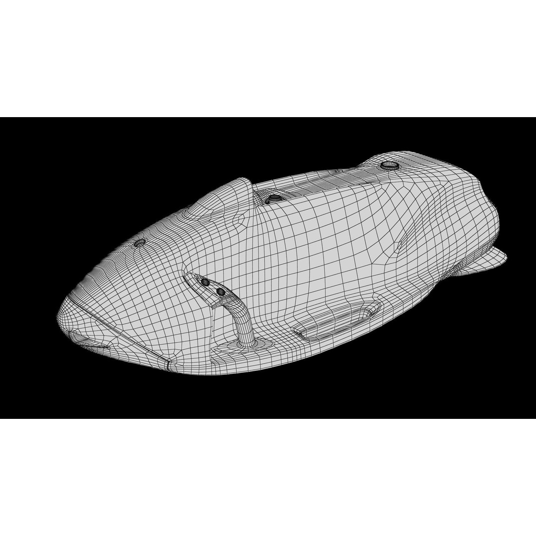 Seabob 3D Model – Low Poly Underwater Scooter with PBR Textures - View 54