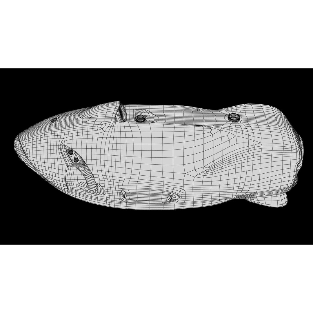 Seabob 3D Model – Low Poly Underwater Scooter with PBR Textures - View 55