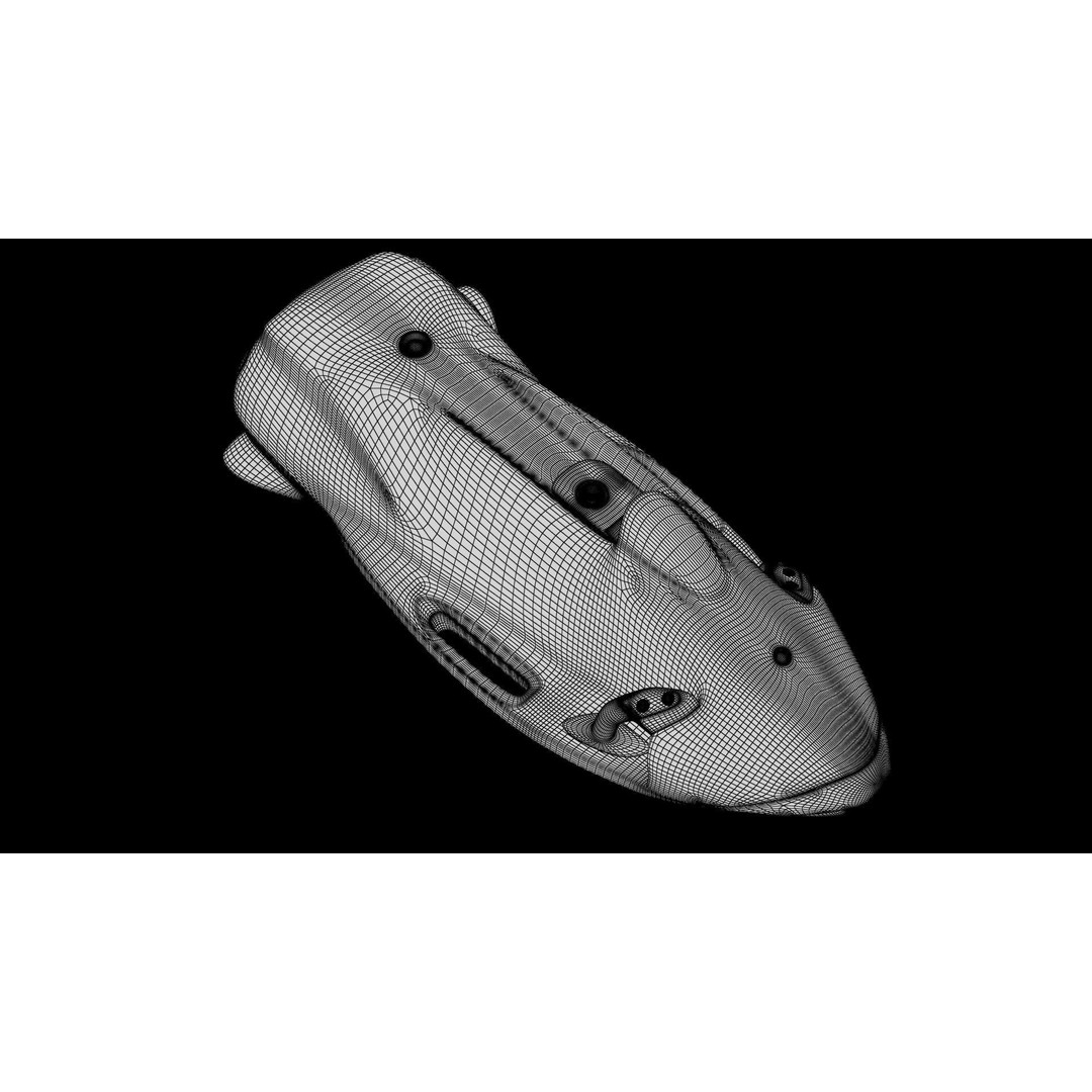 Seabob 3D Model – Low Poly Underwater Scooter with PBR Textures - View 56