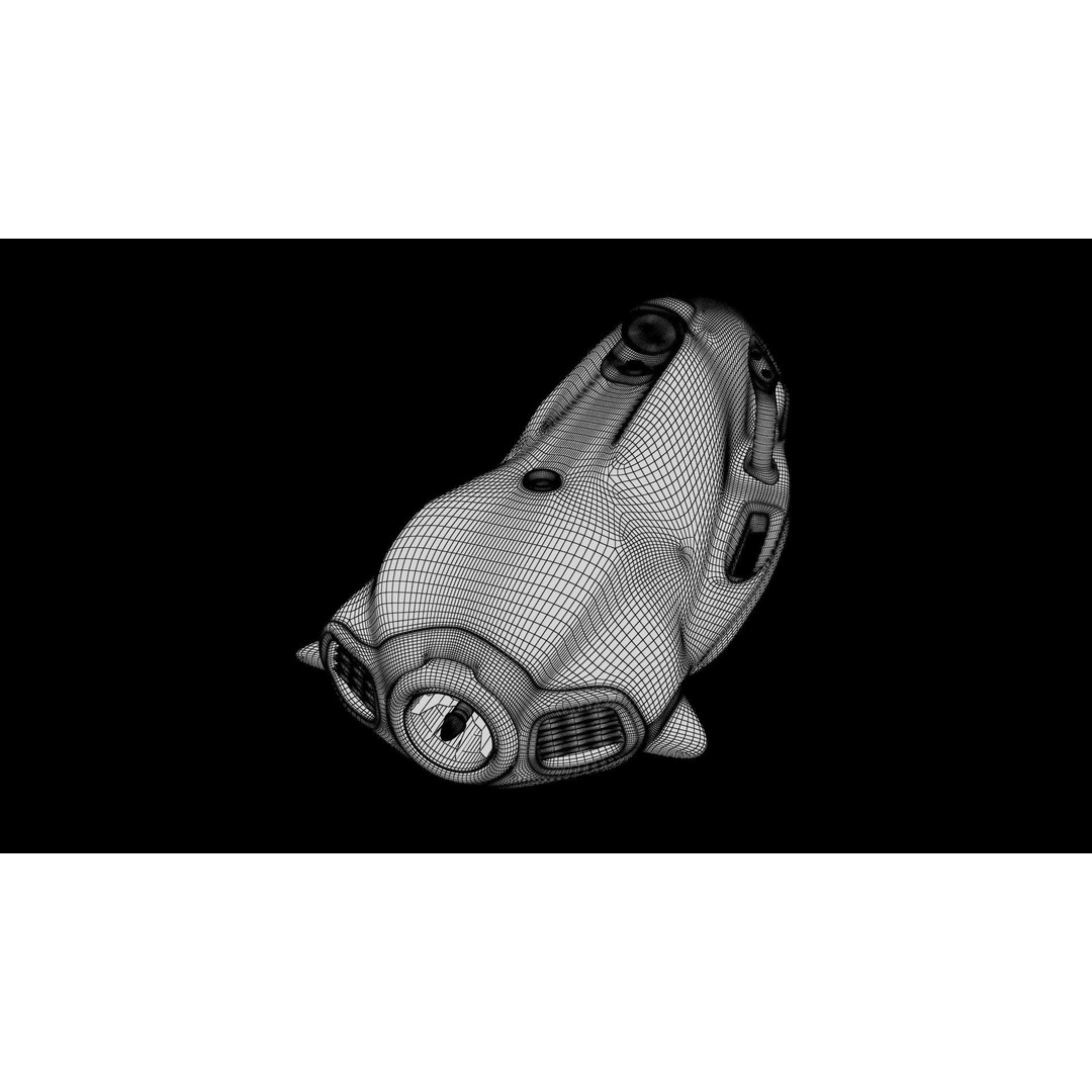 Seabob 3D Model – Low Poly Underwater Scooter with PBR Textures - View 57