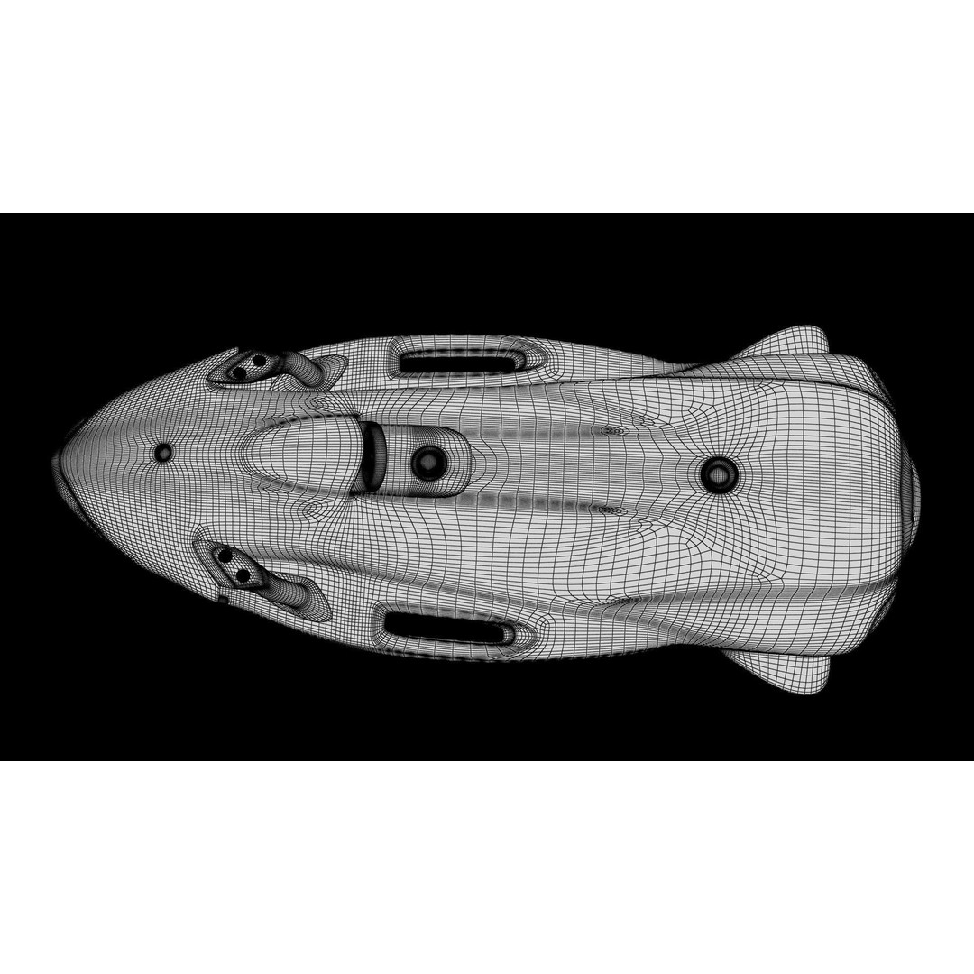 Seabob 3D Model – Low Poly Underwater Scooter with PBR Textures - View 59