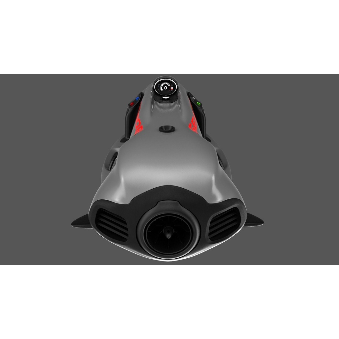 Seabob 3D Model – Low Poly Underwater Scooter with PBR Textures - View 8
