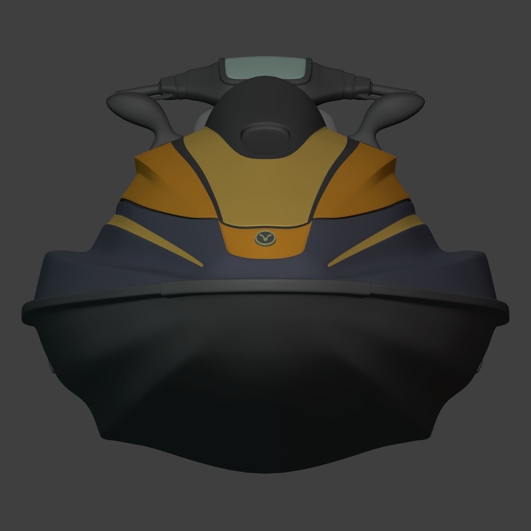 Generic Jet Ski 3D Model – Low Poly Vehicle Asset, FBX, Blender - View 13