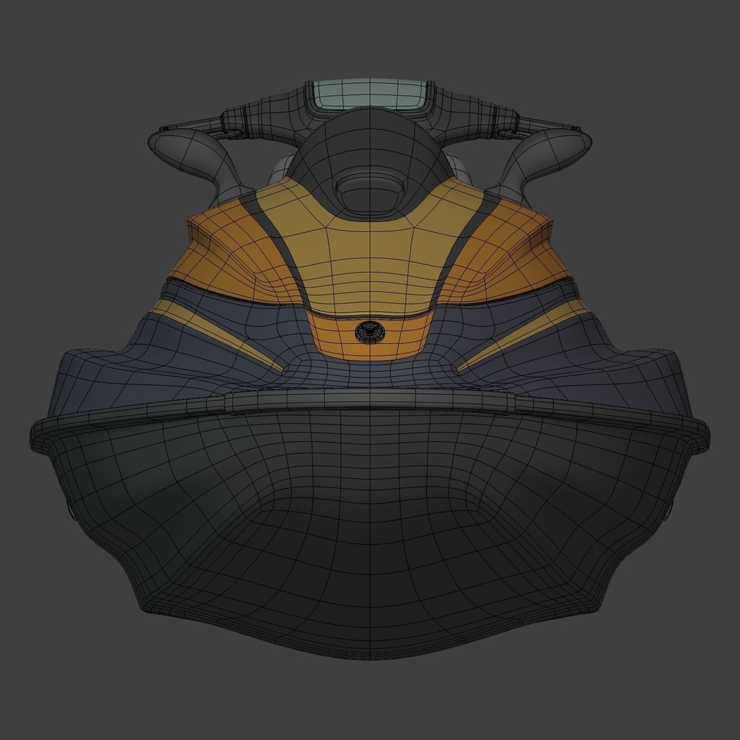 Generic Jet Ski 3D Model – Low Poly Vehicle Asset, FBX, Blender - View 14