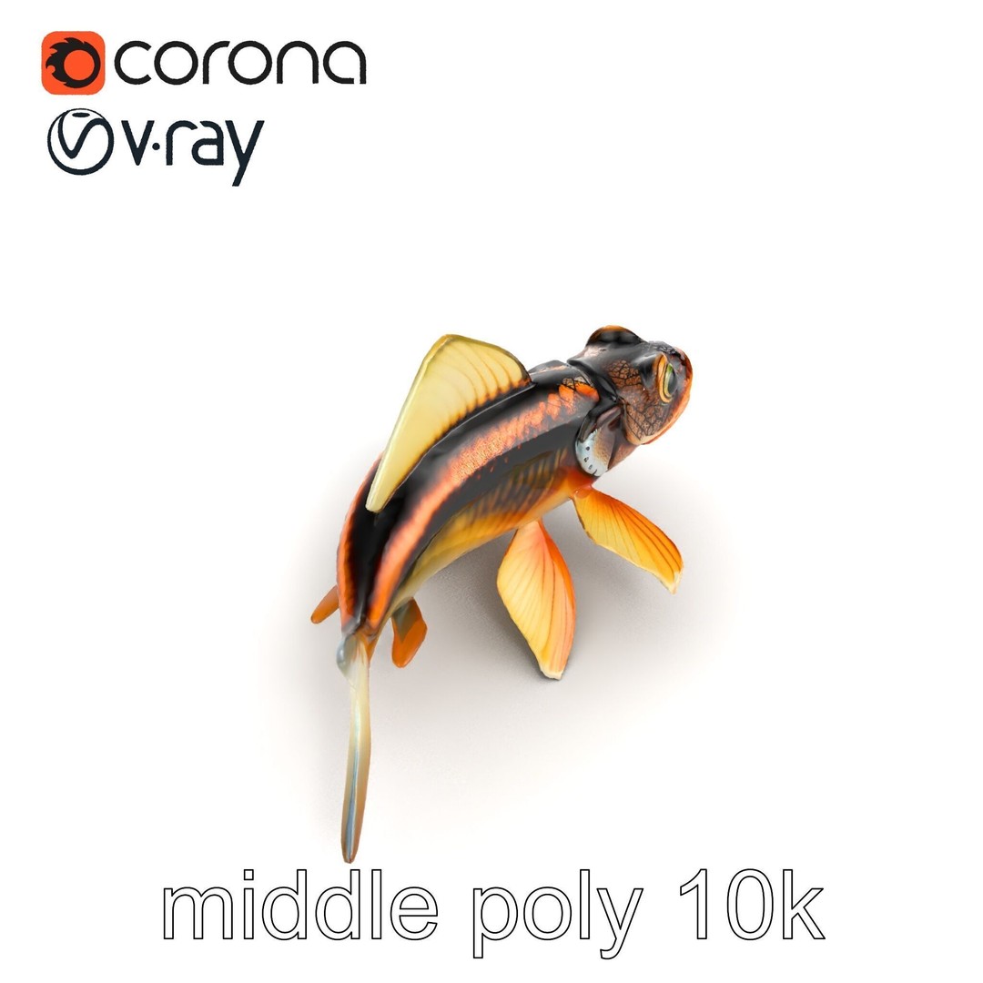 Dragonfish Stomias Boa 3D Model – Realistic Low-Poly Game Asset, FBX