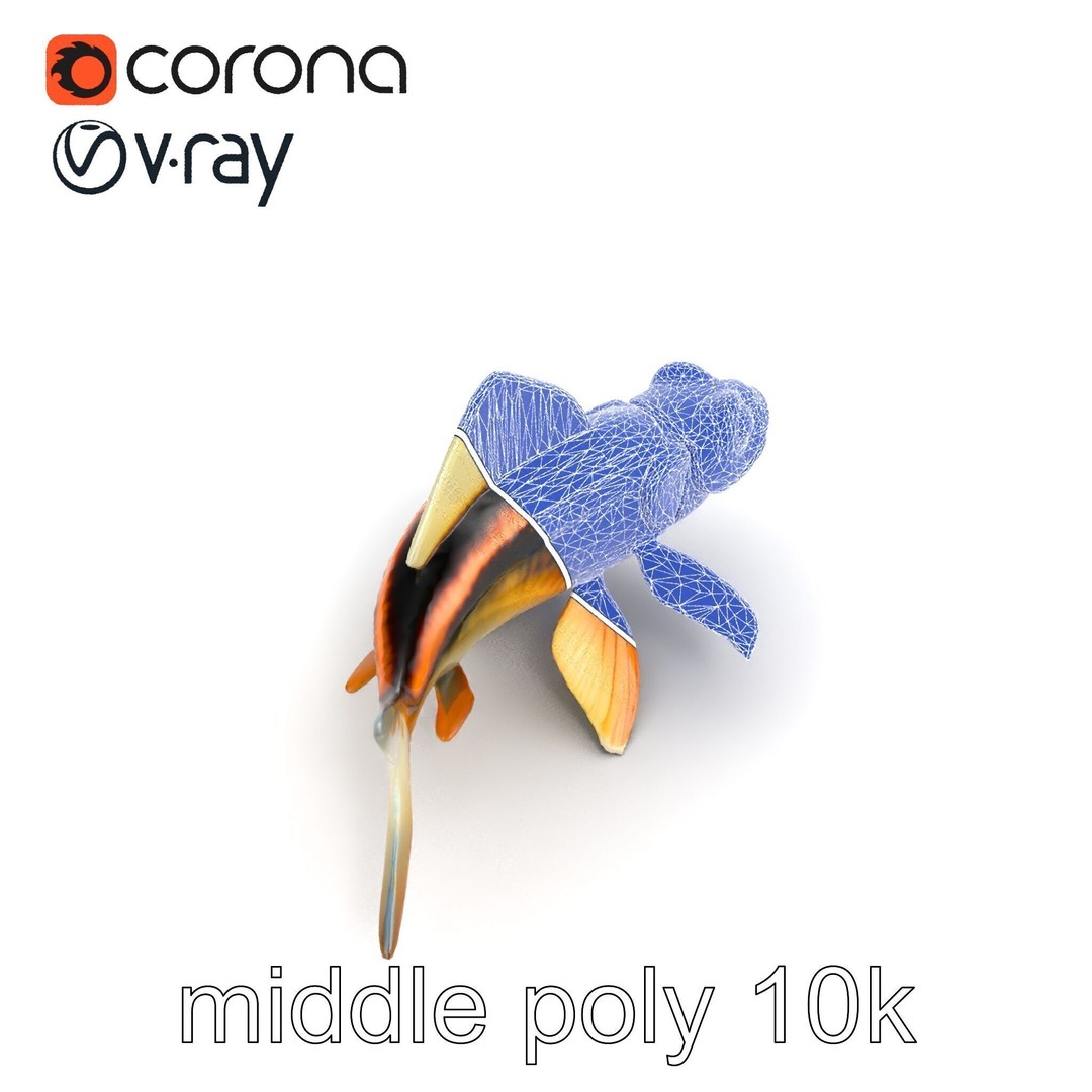 Dragonfish Stomias Boa 3D Model – Realistic Low-Poly Game Asset, FBX - View 13