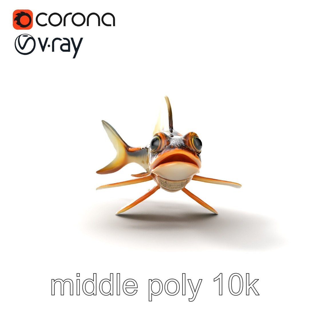 Dragonfish Stomias Boa 3D Model – Realistic Low-Poly Game Asset, FBX - View 15