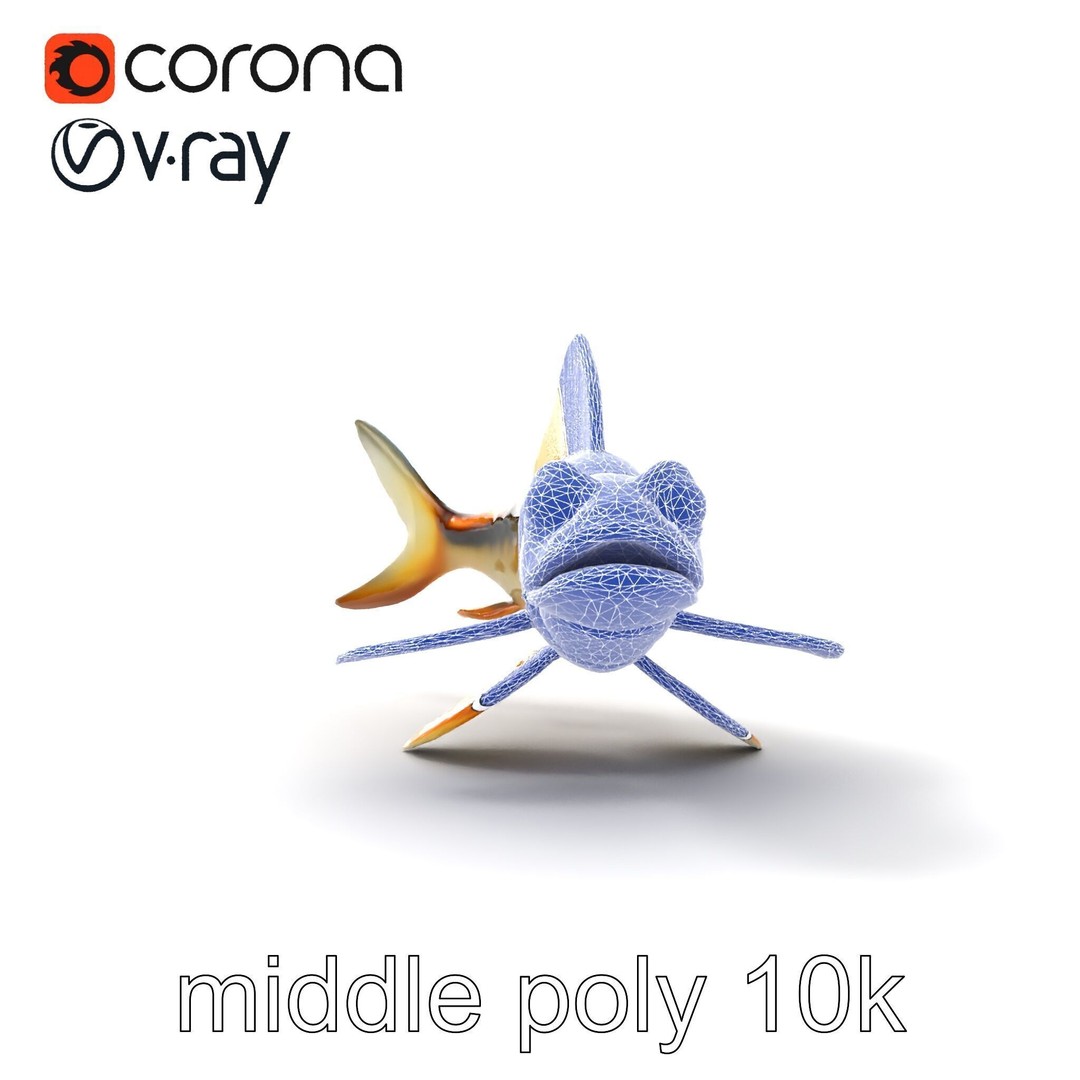 Dragonfish Stomias Boa 3D Model – Realistic Low-Poly Game Asset, FBX - View 17