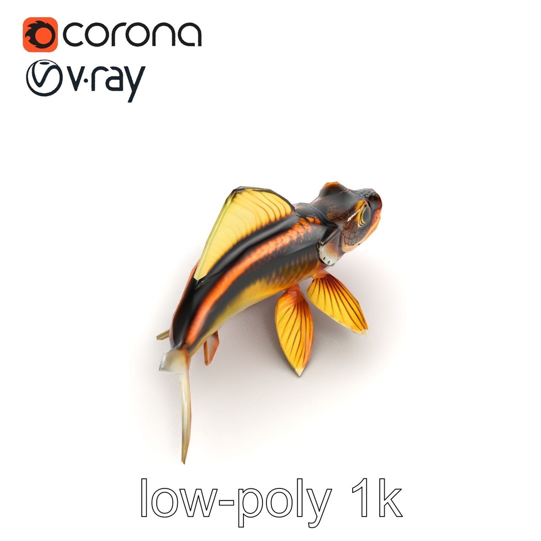 Dragonfish Stomias Boa 3D Model – Realistic Low-Poly Game Asset, FBX - View 21