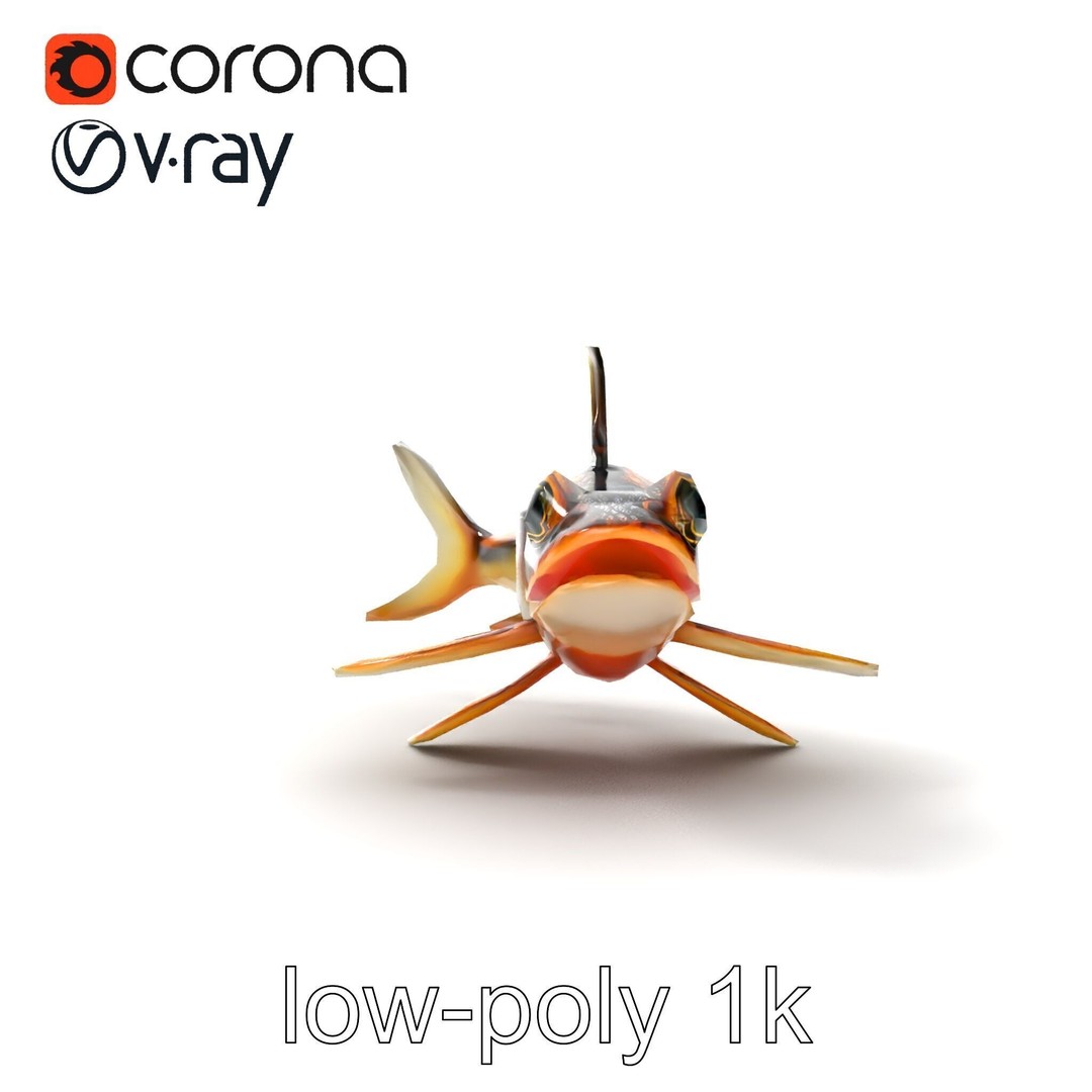 Dragonfish Stomias Boa 3D Model – Realistic Low-Poly Game Asset, FBX - View 22