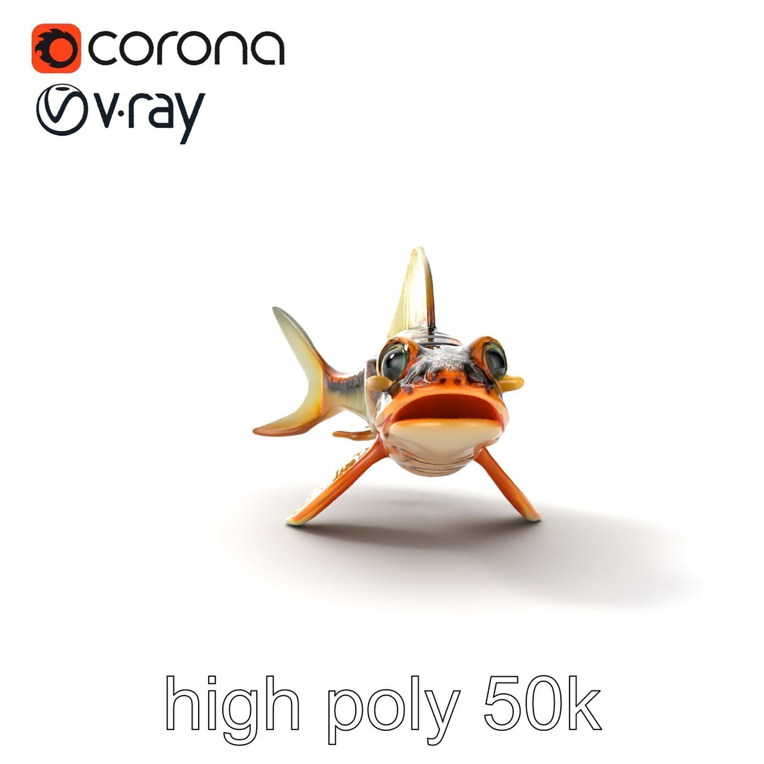 Dragonfish Stomias Boa 3D Model – Realistic Low-Poly Game Asset, FBX - View 24