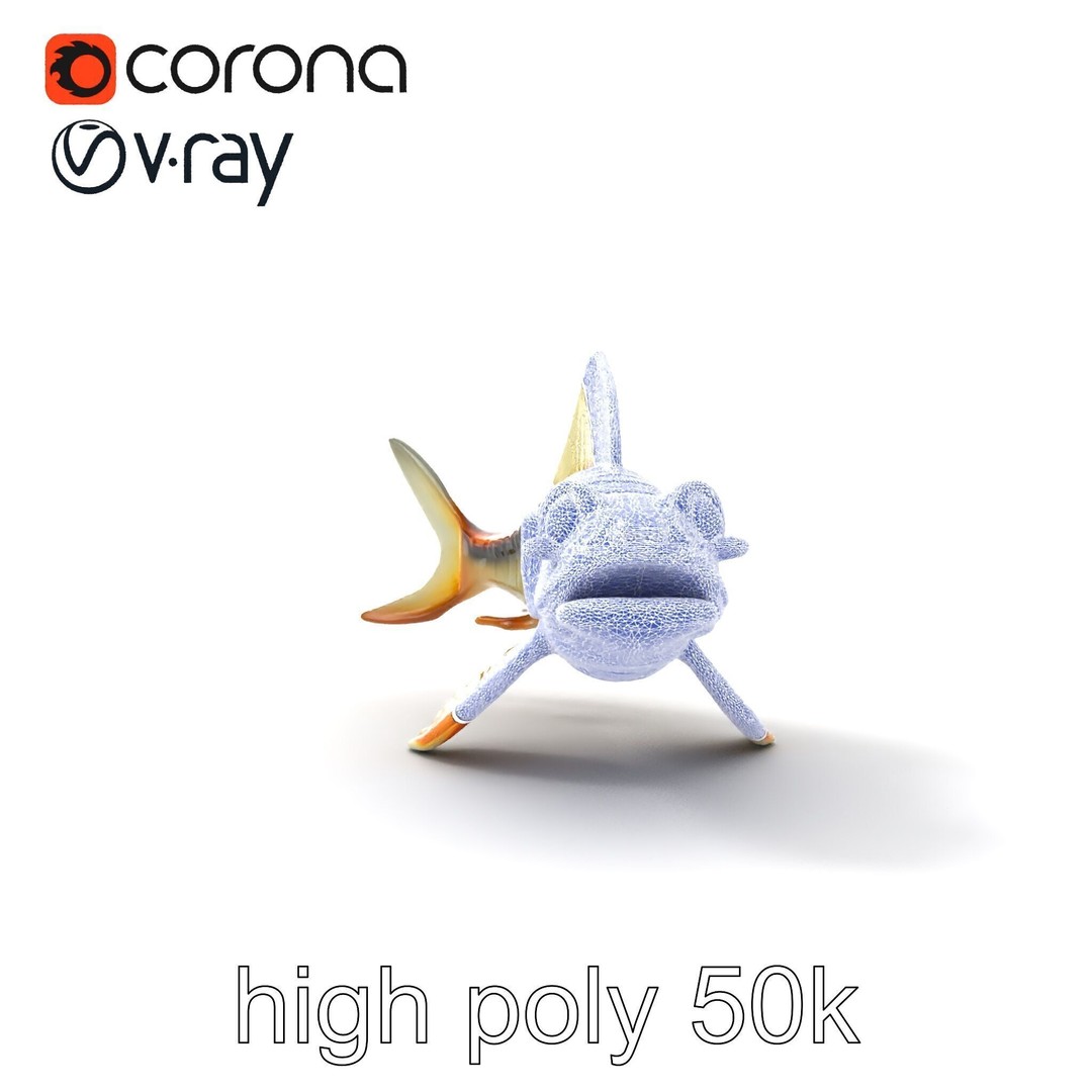 Dragonfish Stomias Boa 3D Model – Realistic Low-Poly Game Asset, FBX - View 27