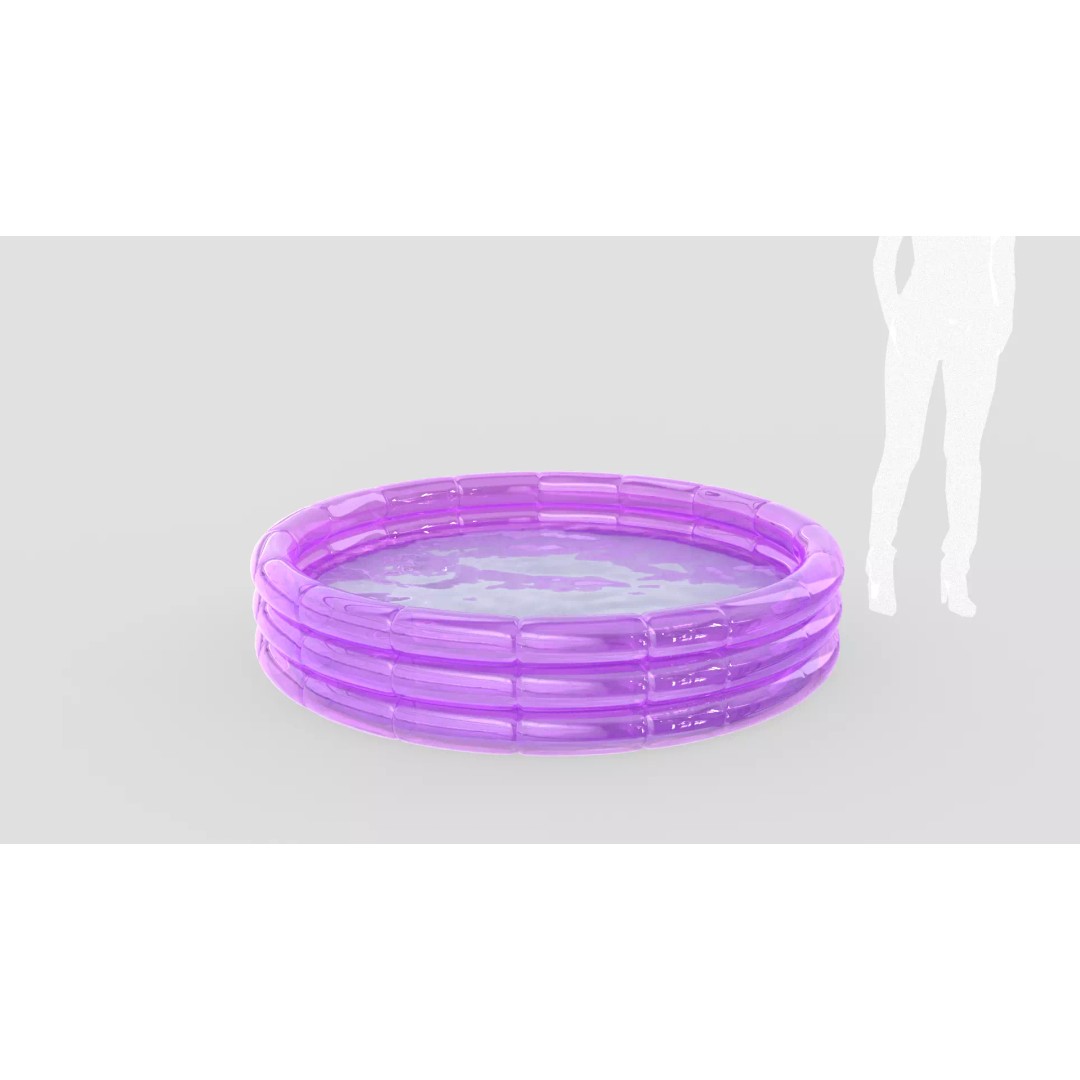 Inflatable Pool 3D Model – Realistic Design, FBX Format, Game-Ready - View 2