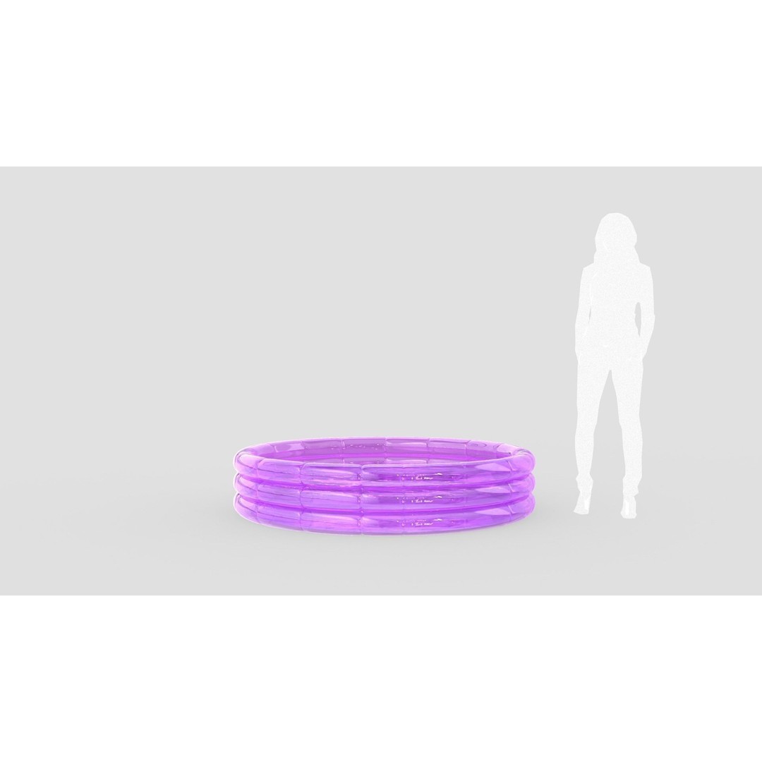 Inflatable Pool 3D Model – Realistic Design, FBX Format, Game-Ready - View 4