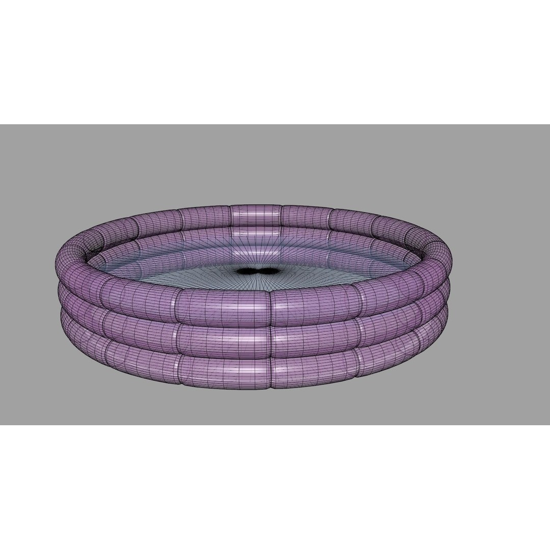 Inflatable Pool 3D Model – Realistic Design, FBX Format, Game-Ready - View 7