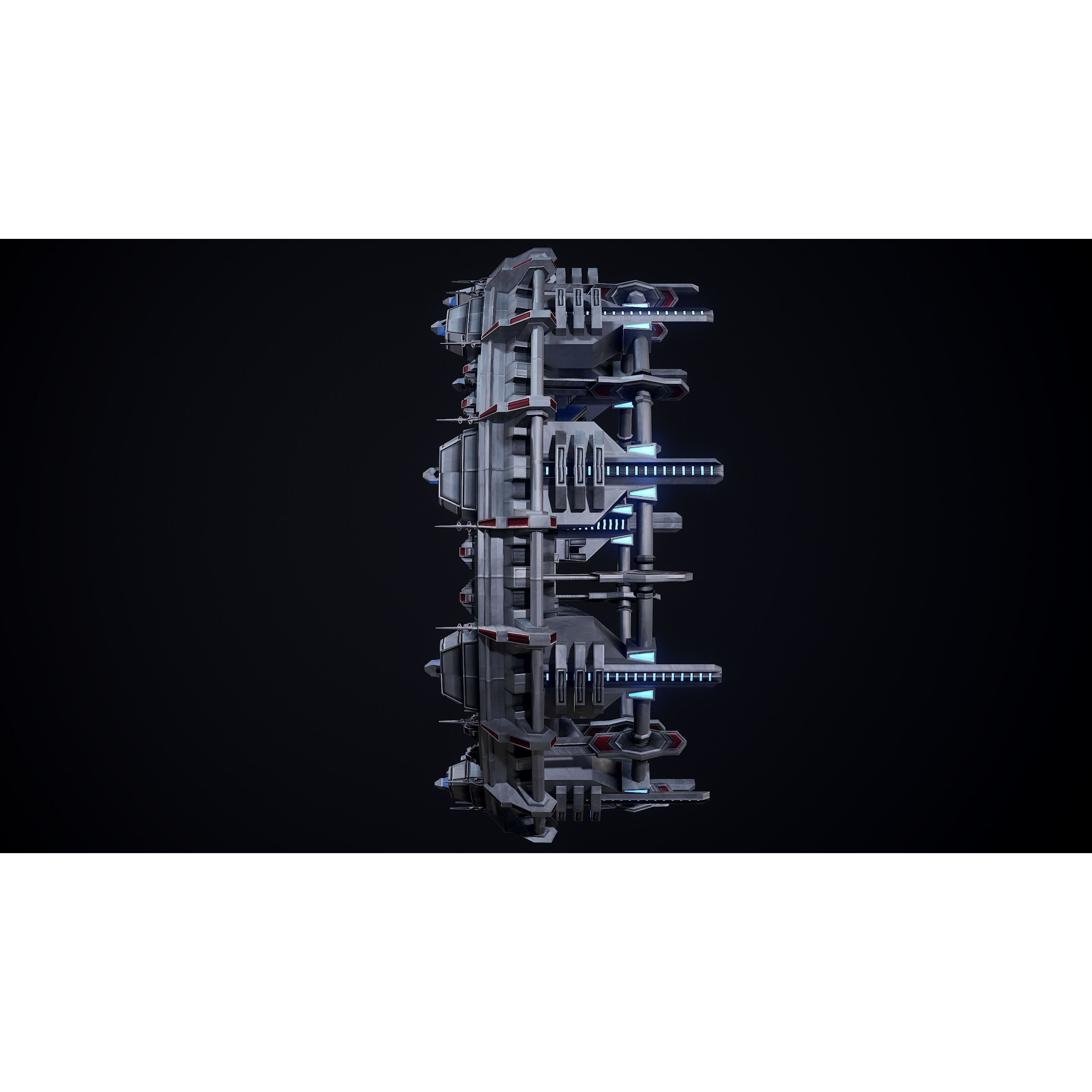 Sci-Fi Stargate - Low-Poly Game-Ready 3D Model - View 13