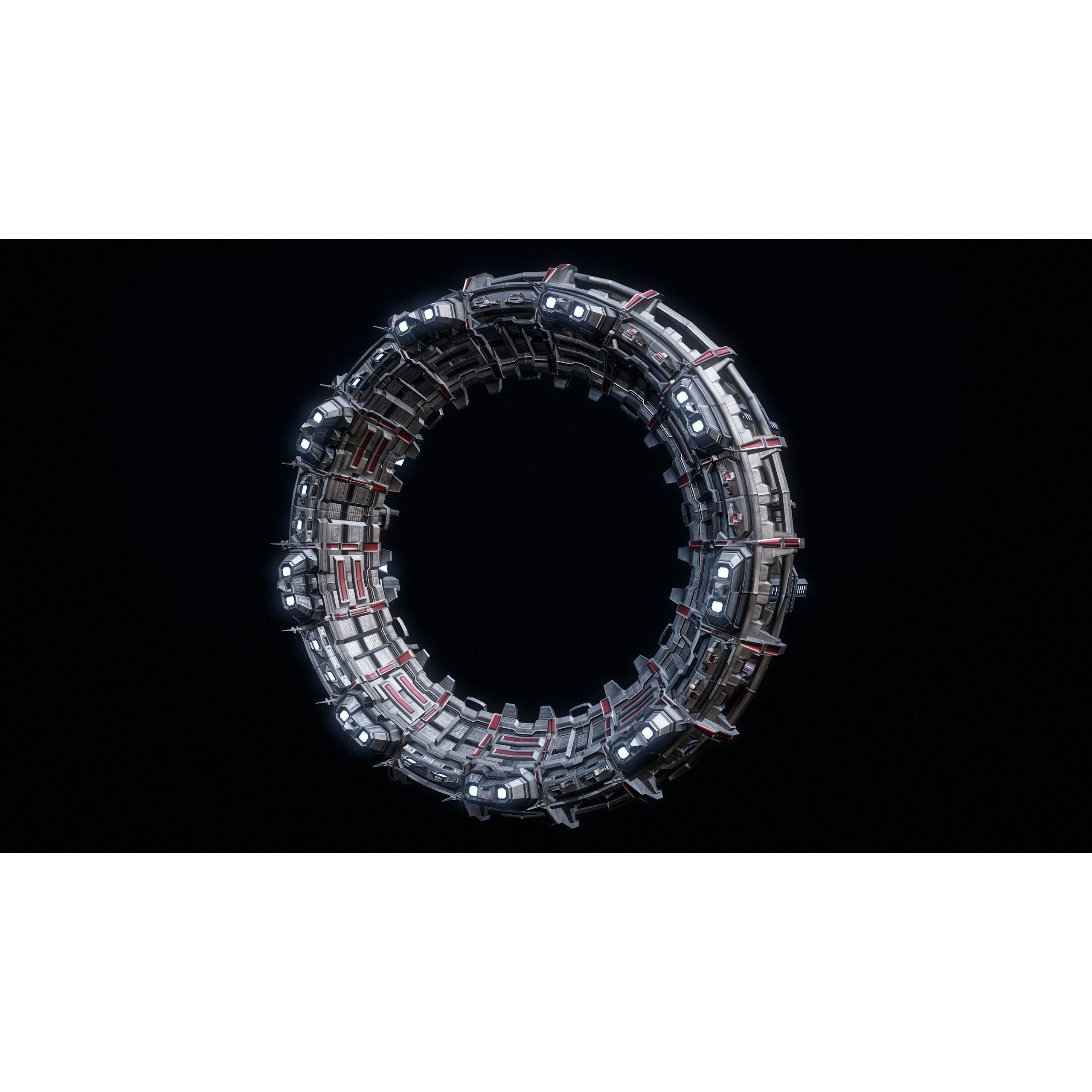 Sci-Fi Stargate - Low-Poly Game-Ready 3D Model - View 18