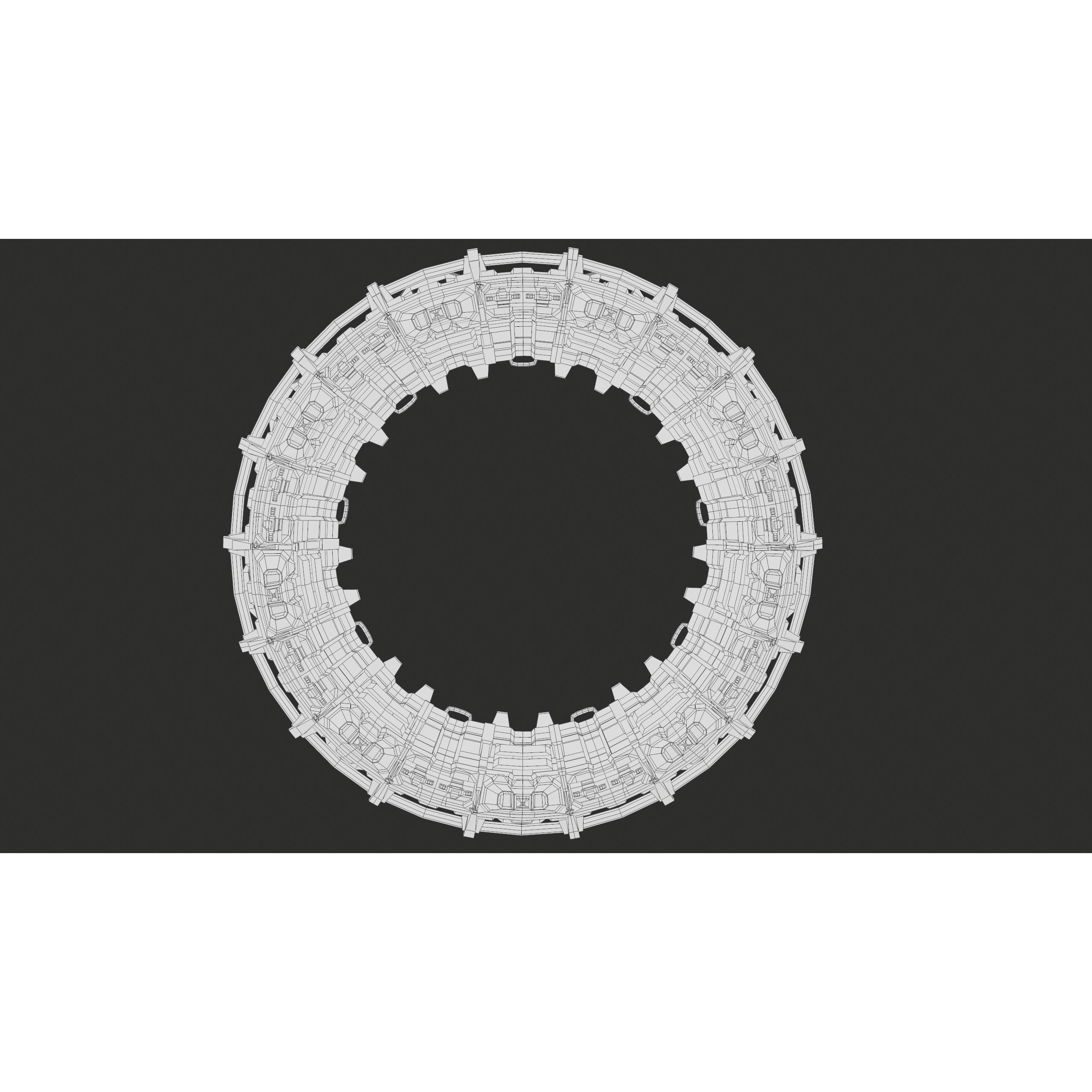 Sci-Fi Stargate - Low-Poly Game-Ready 3D Model - View 42