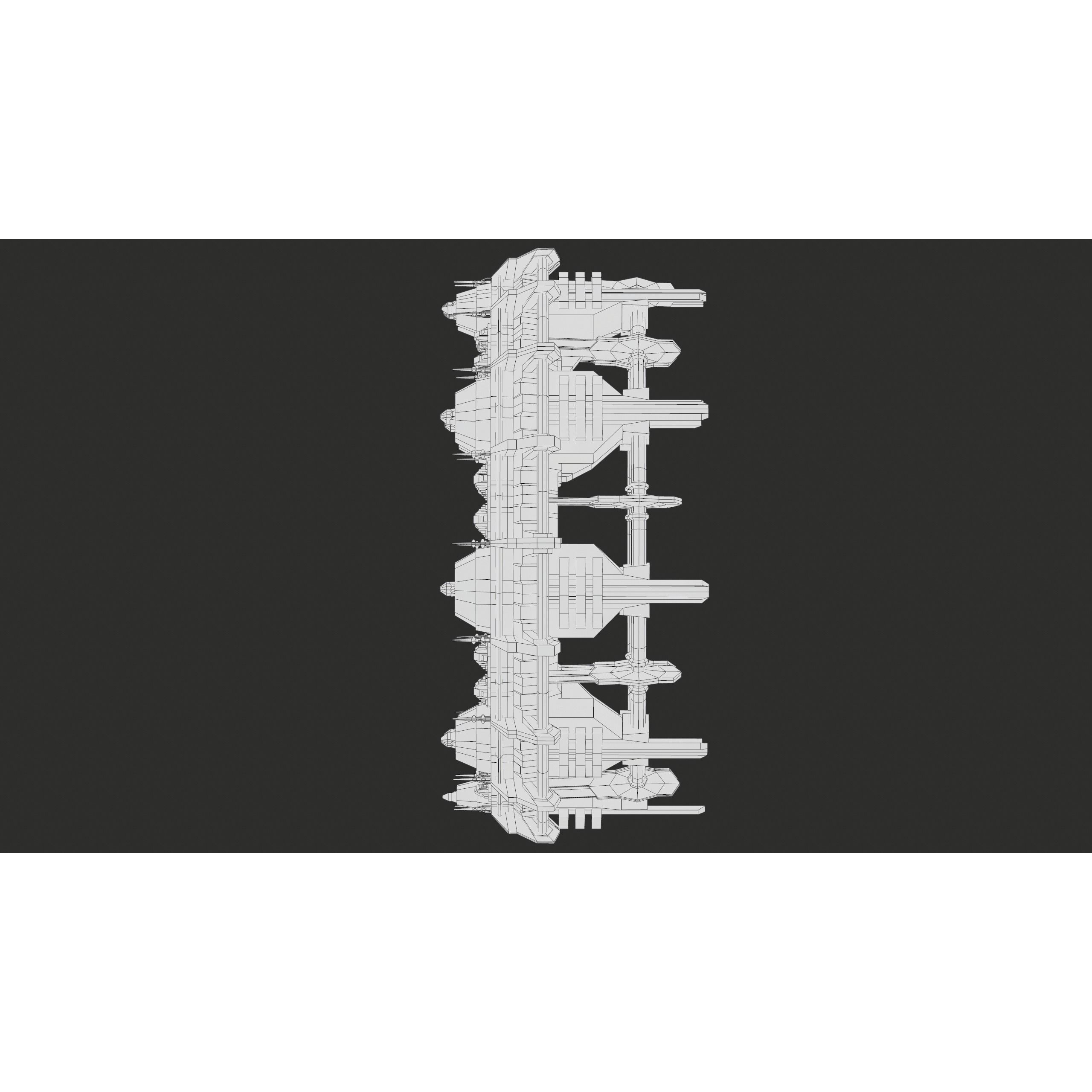 Sci-Fi Stargate - Low-Poly Game-Ready 3D Model - View 46